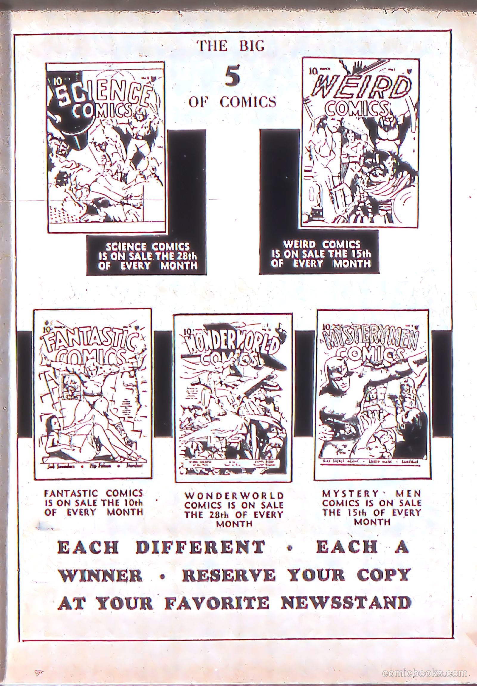 Fantastic Comics #5 — page 66 of 67