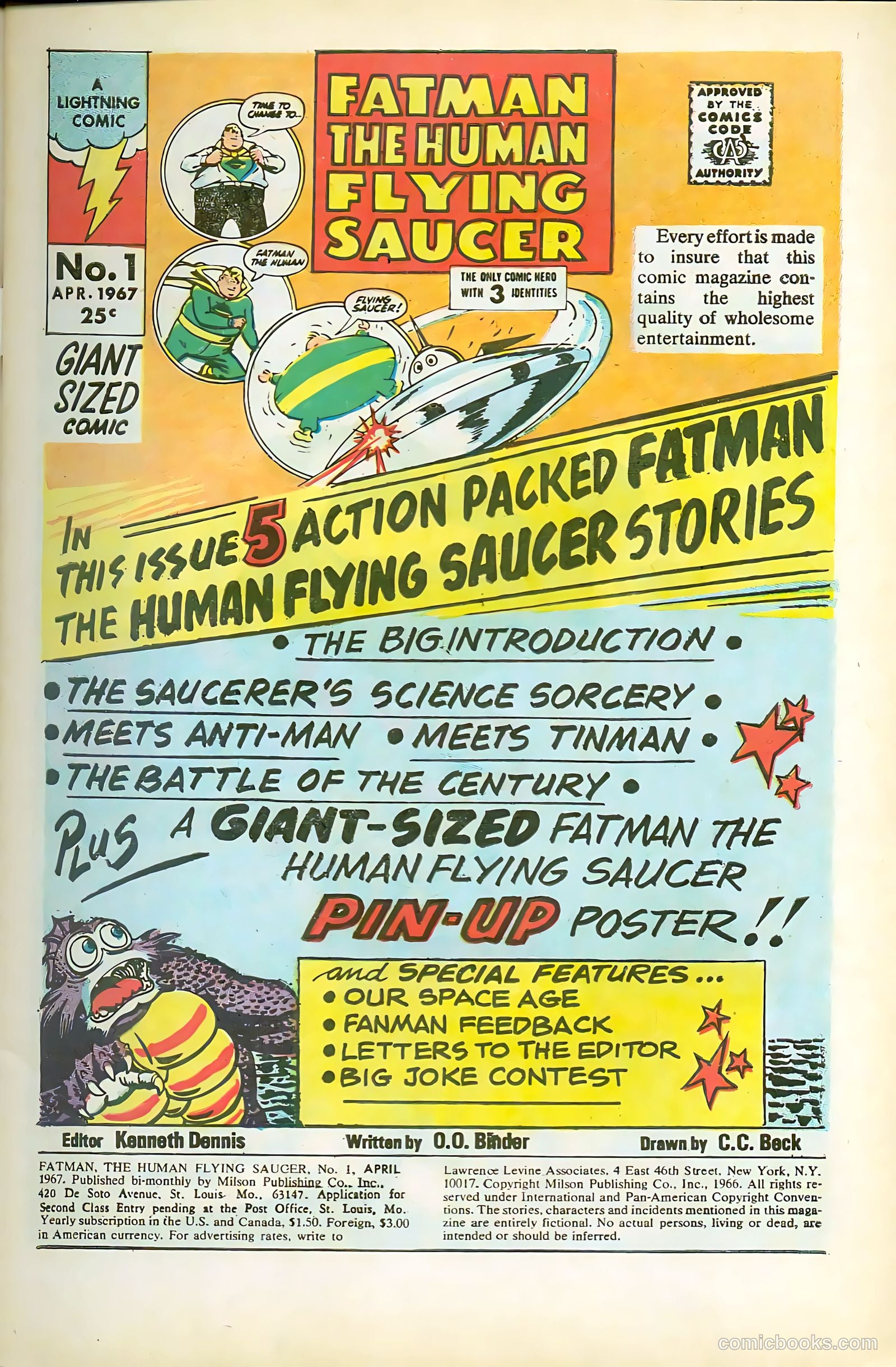 Fatman the Human Flying Saucer #1 — page 3 of 68