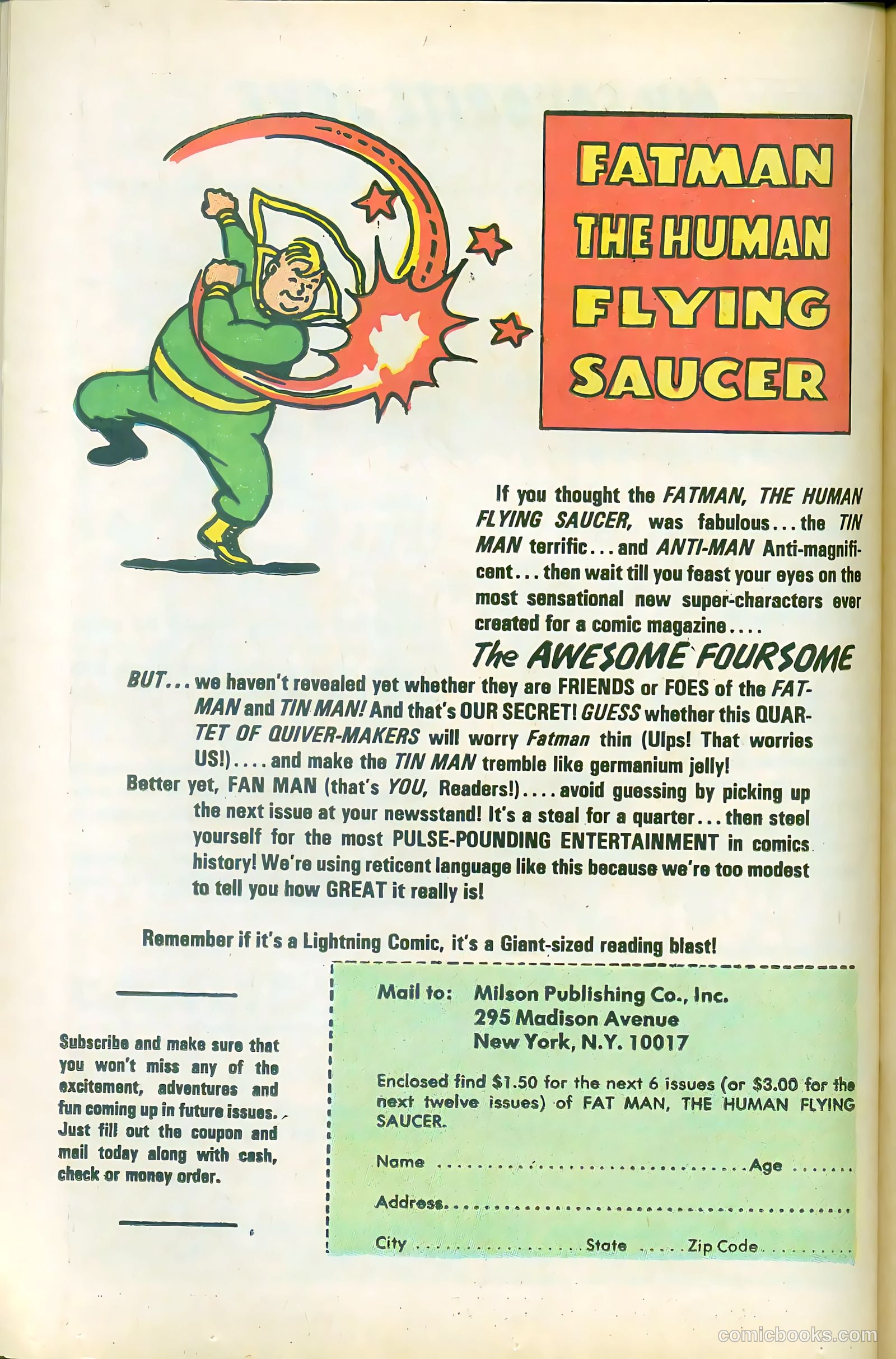 Fatman the Human Flying Saucer #1 — page 54 of 68
