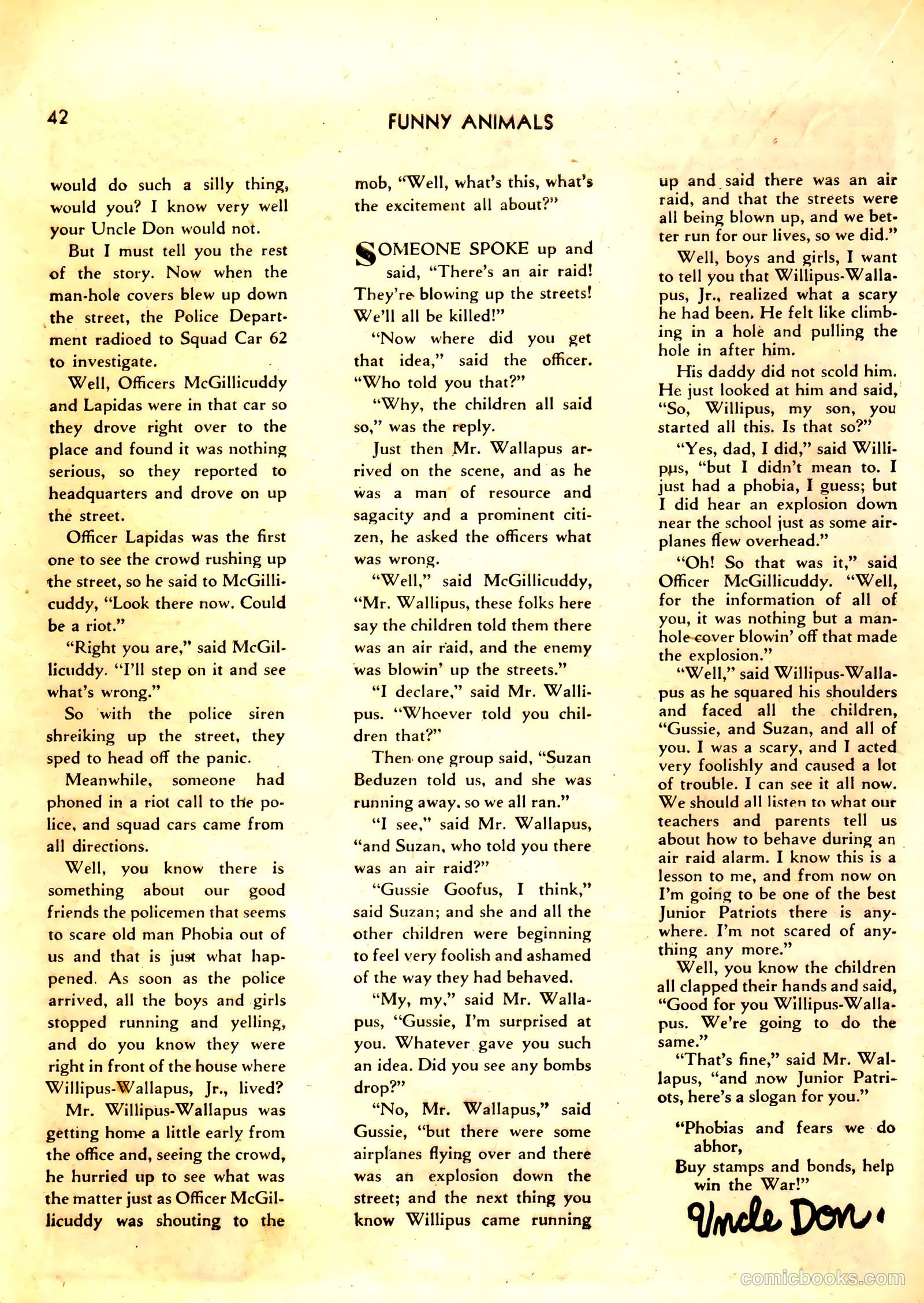 Fawcett's Funny Animals #1 — page 42 of 68
