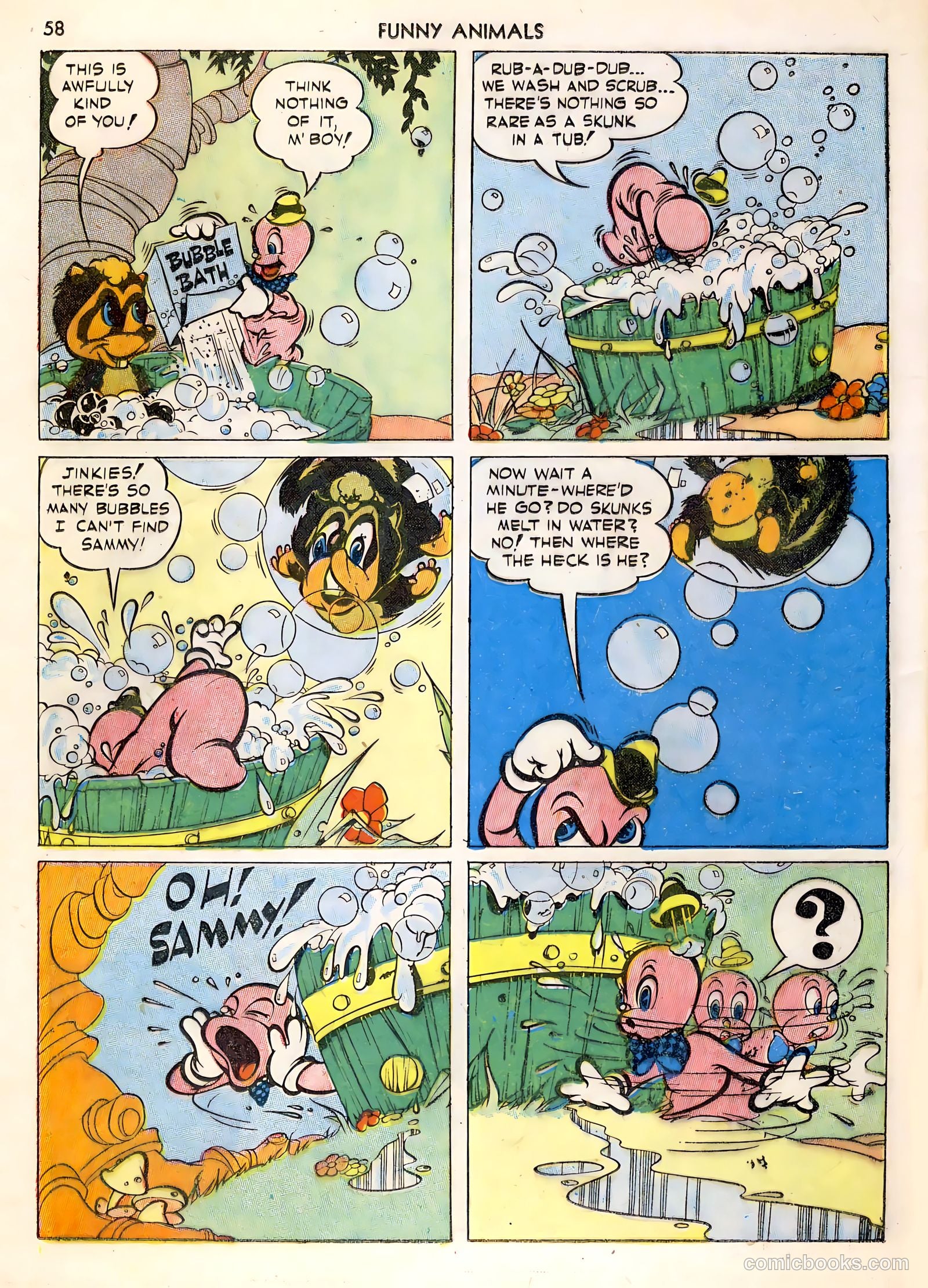 Fawcett's Funny Animals #1 — page 58 of 68
