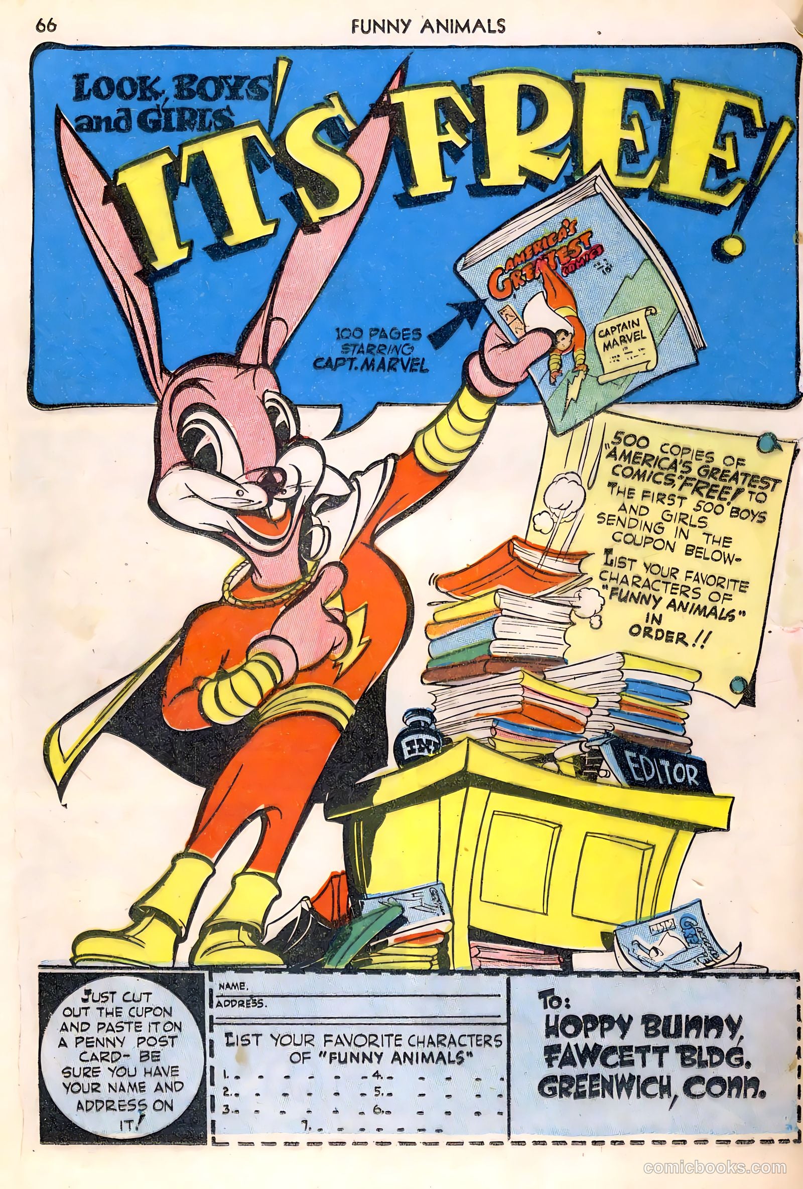 Fawcett's Funny Animals #1 — page 66 of 68