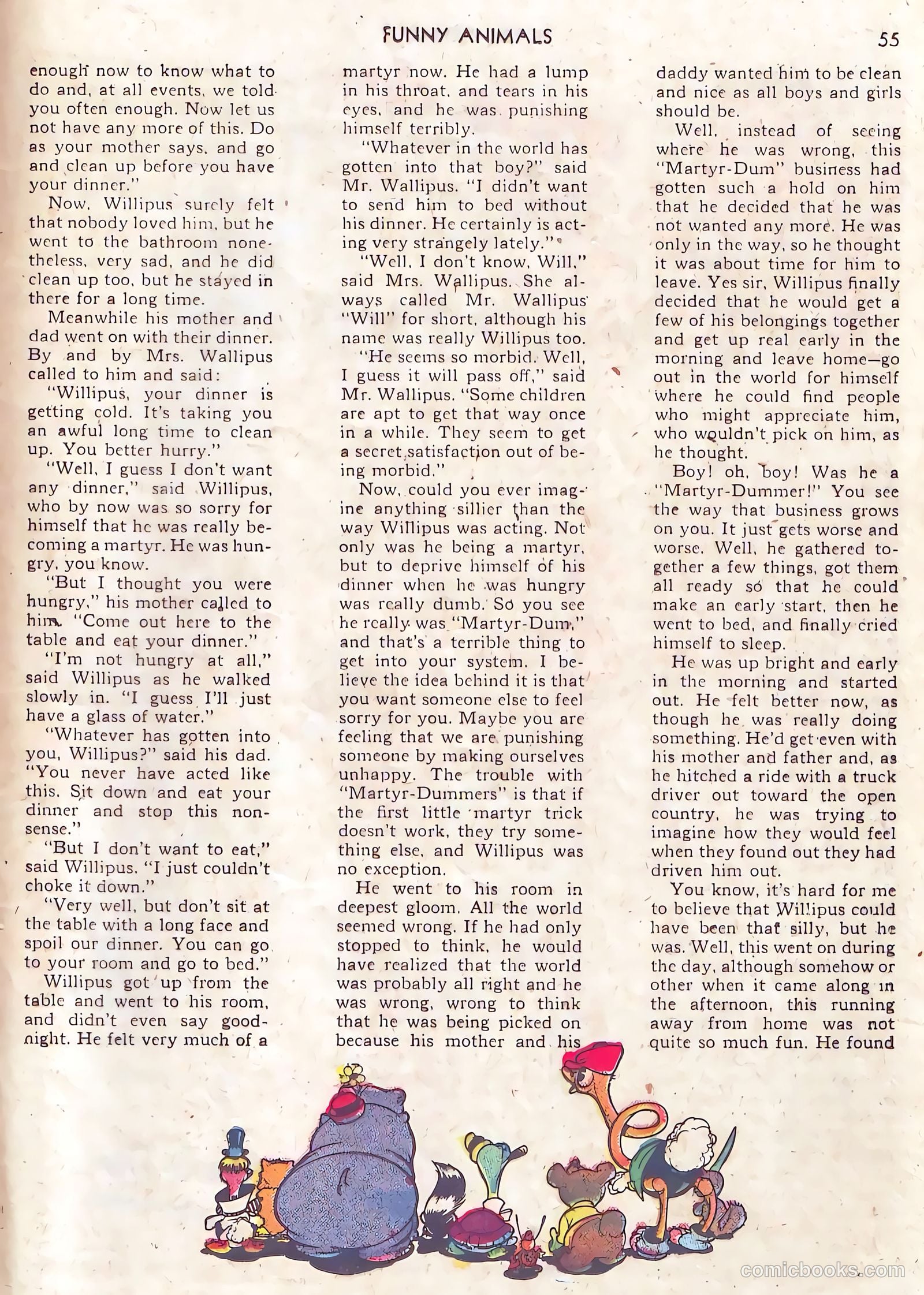 Fawcett's Funny Animals #10 — page 55 of 68