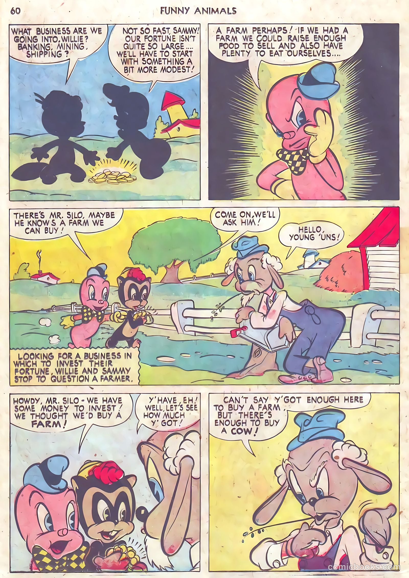 Fawcett's Funny Animals #10 — page 60 of 68