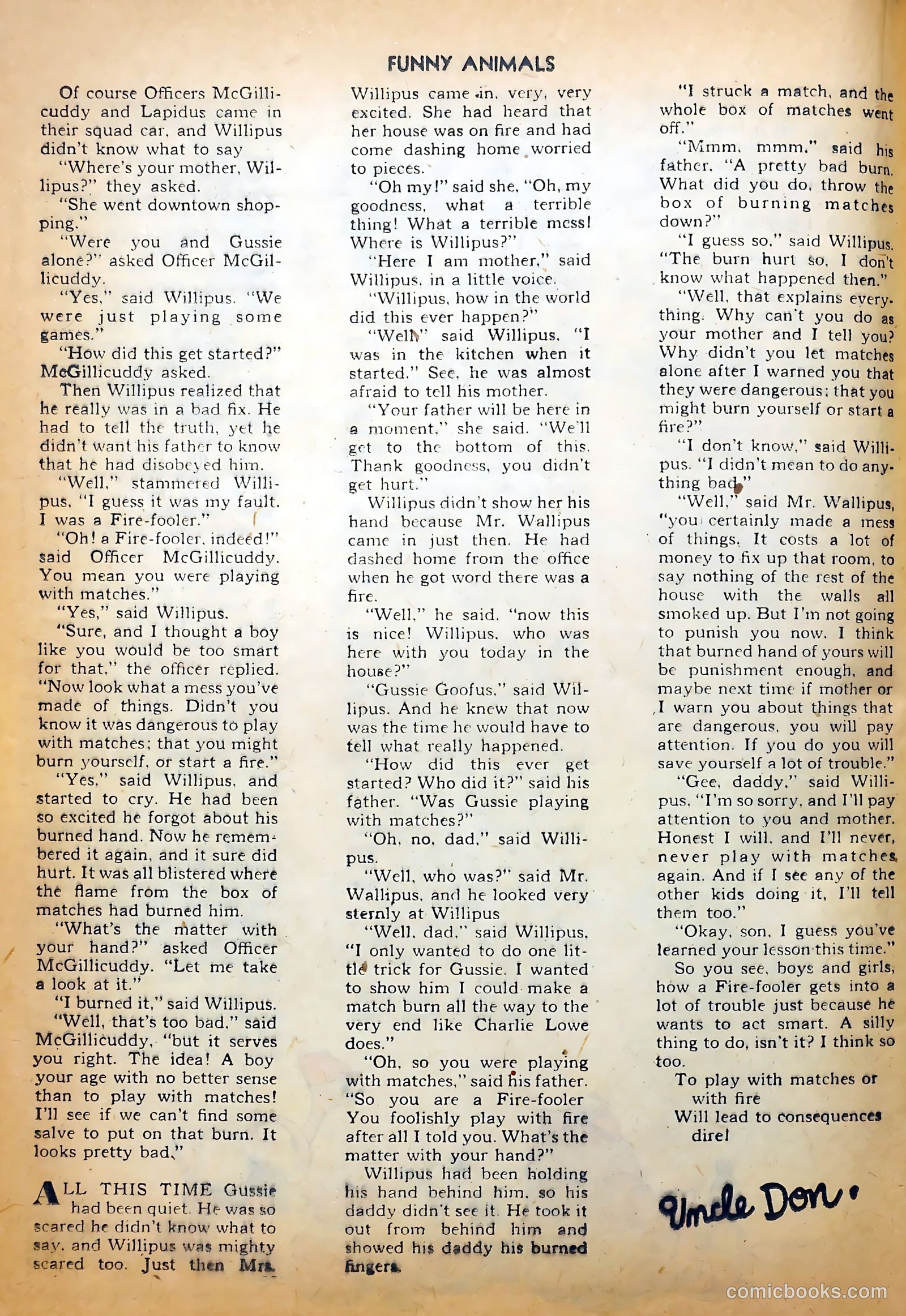 Fawcett's Funny Animals #11 — page 40 of 60