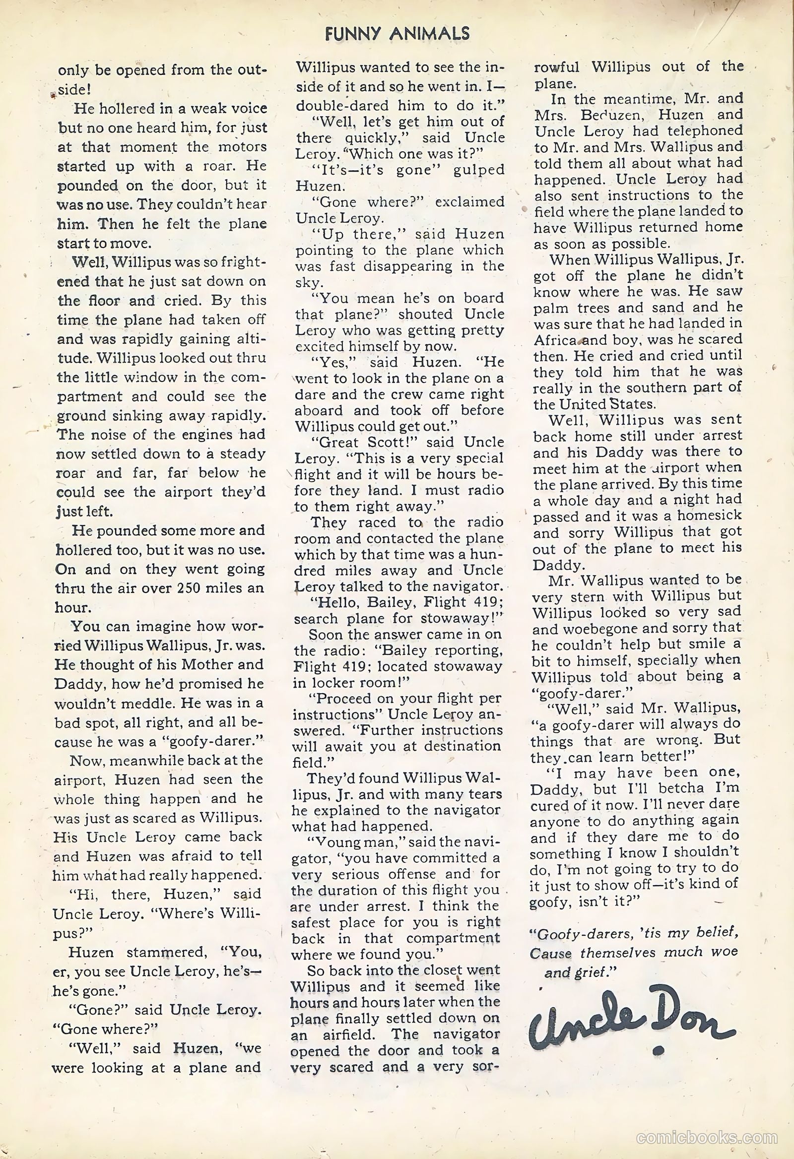 Fawcett's Funny Animals #14 — page 42 of 60