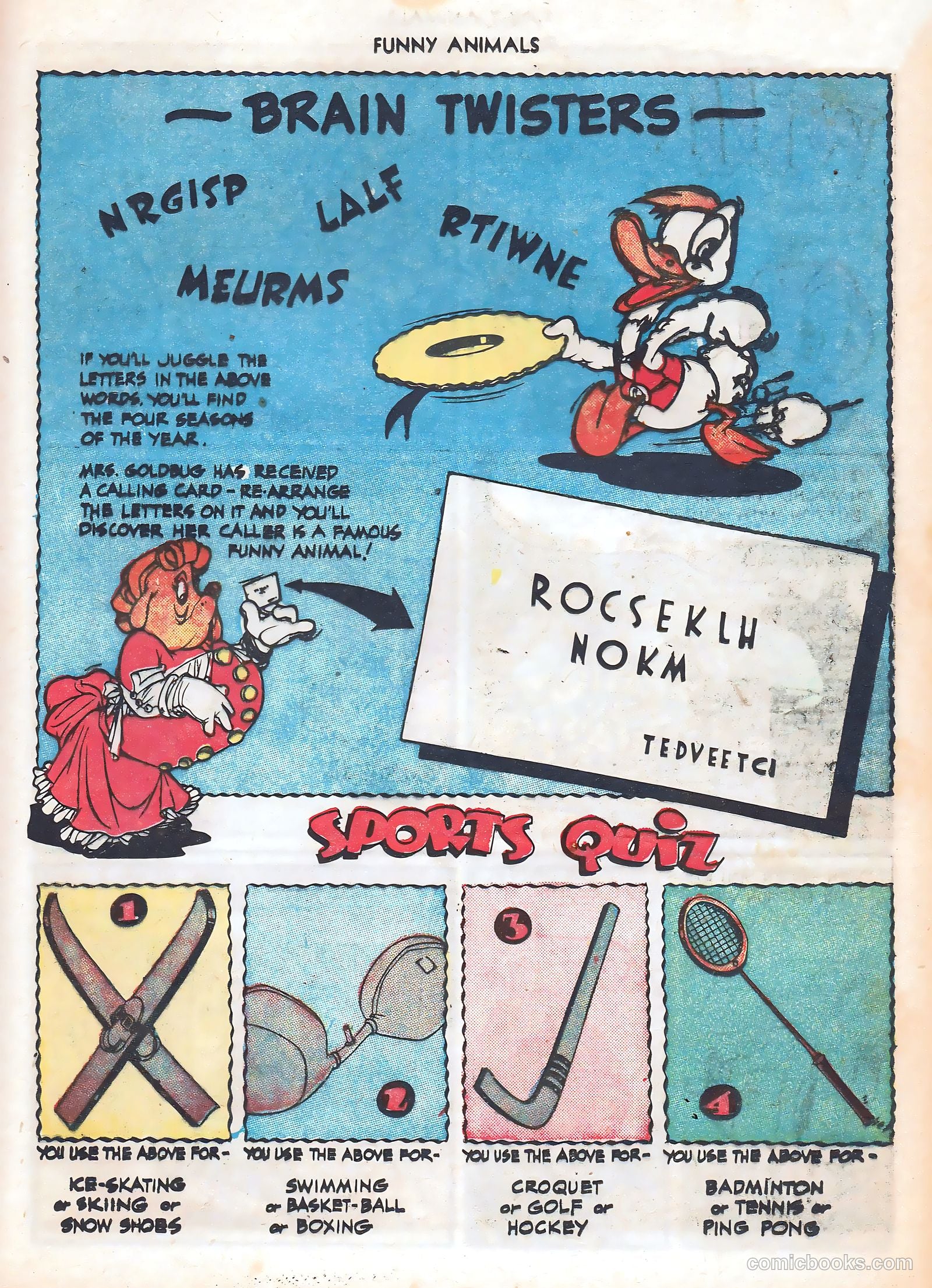 Fawcett's Funny Animals #17 — page 37 of 52