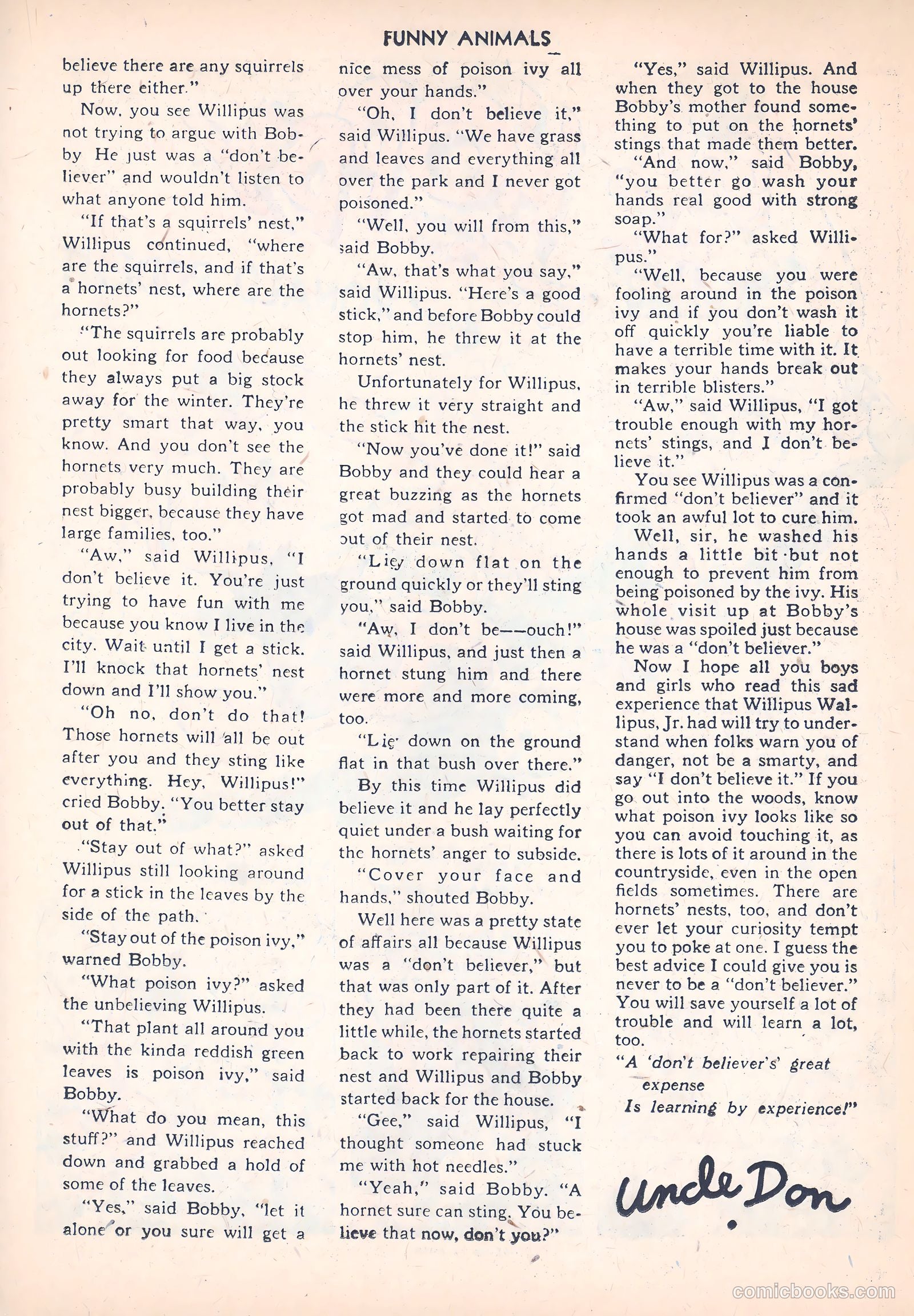 Fawcett's Funny Animals #20 — page 25 of 44