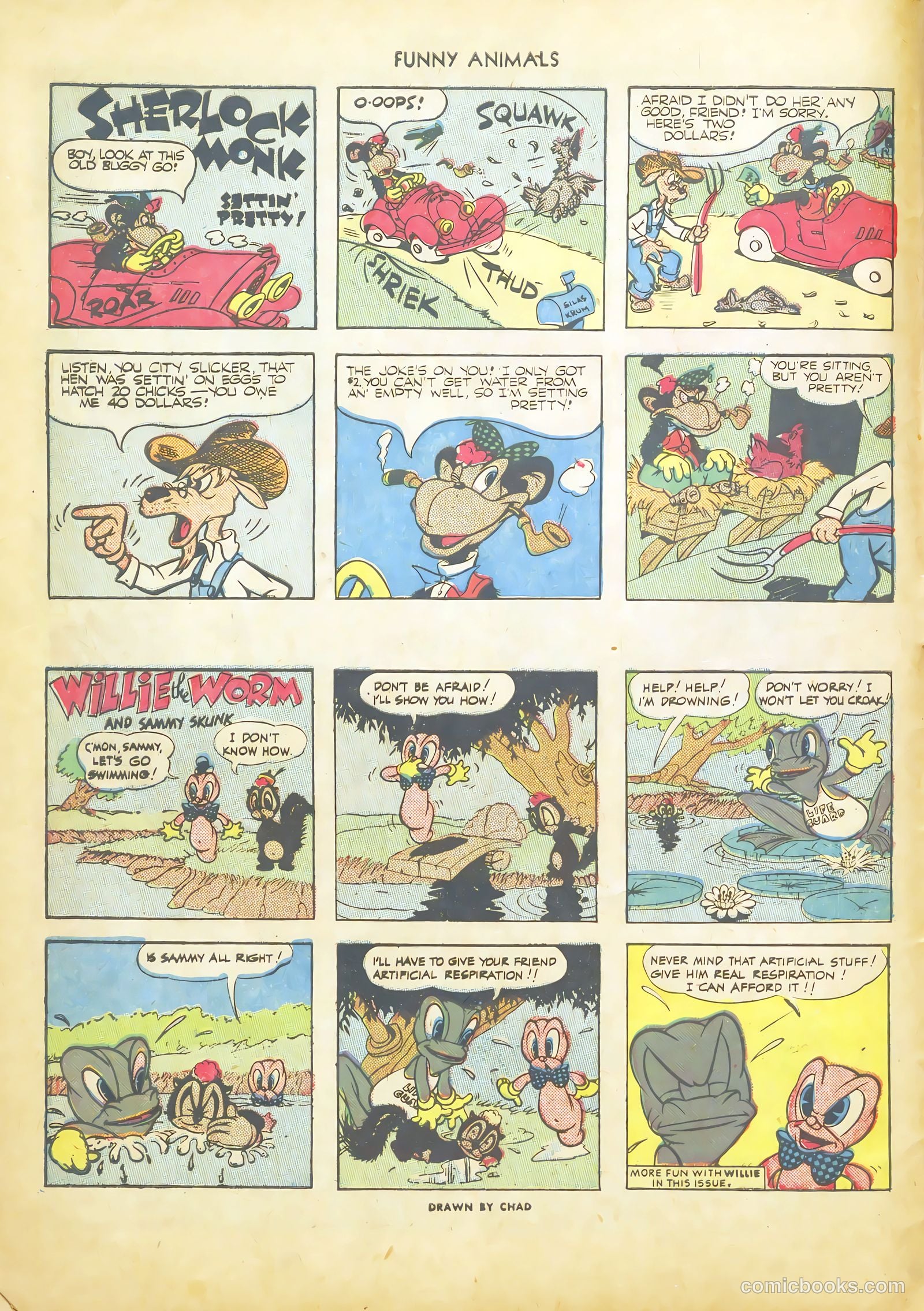 Fawcett's Funny Animals #21 — page 10 of 44