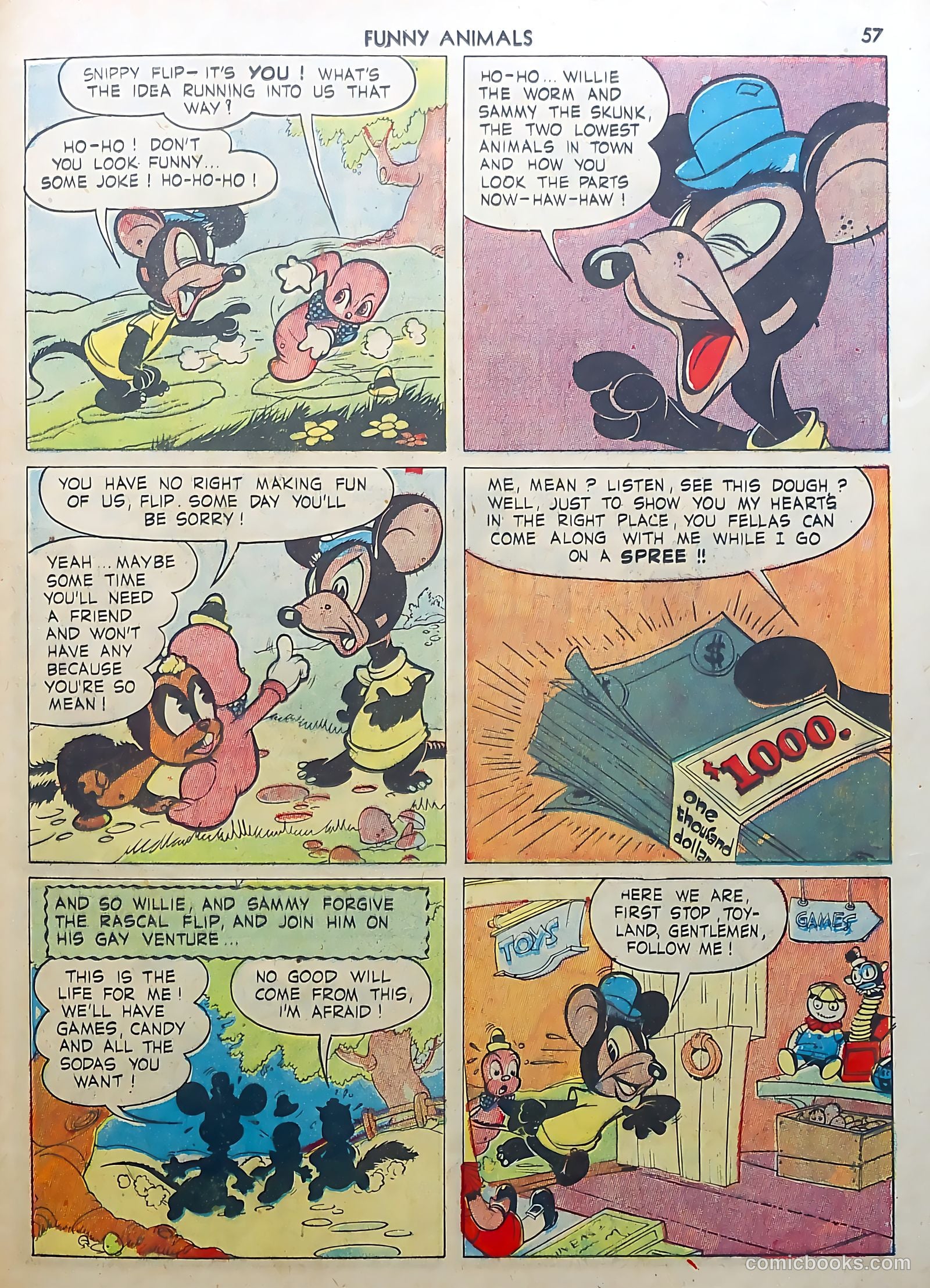 Fawcett's Funny Animals #3 — page 57 of 68