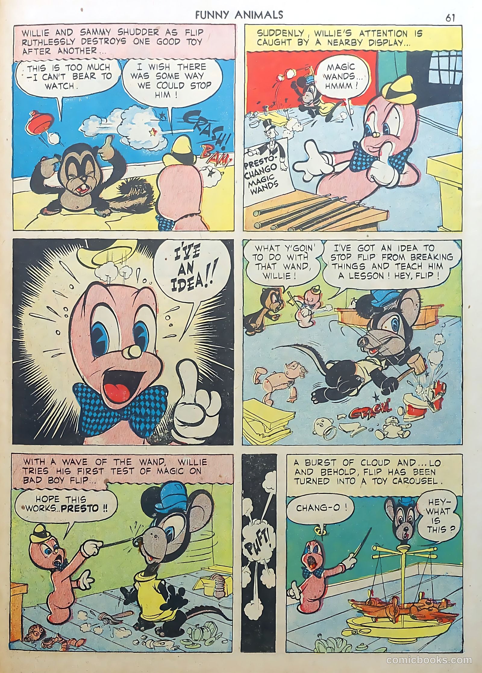Fawcett's Funny Animals #3 — page 61 of 68