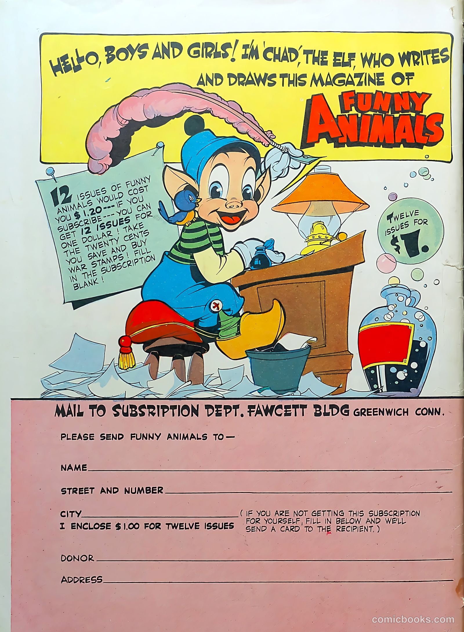 Fawcett's Funny Animals #3 — page 68 of 68