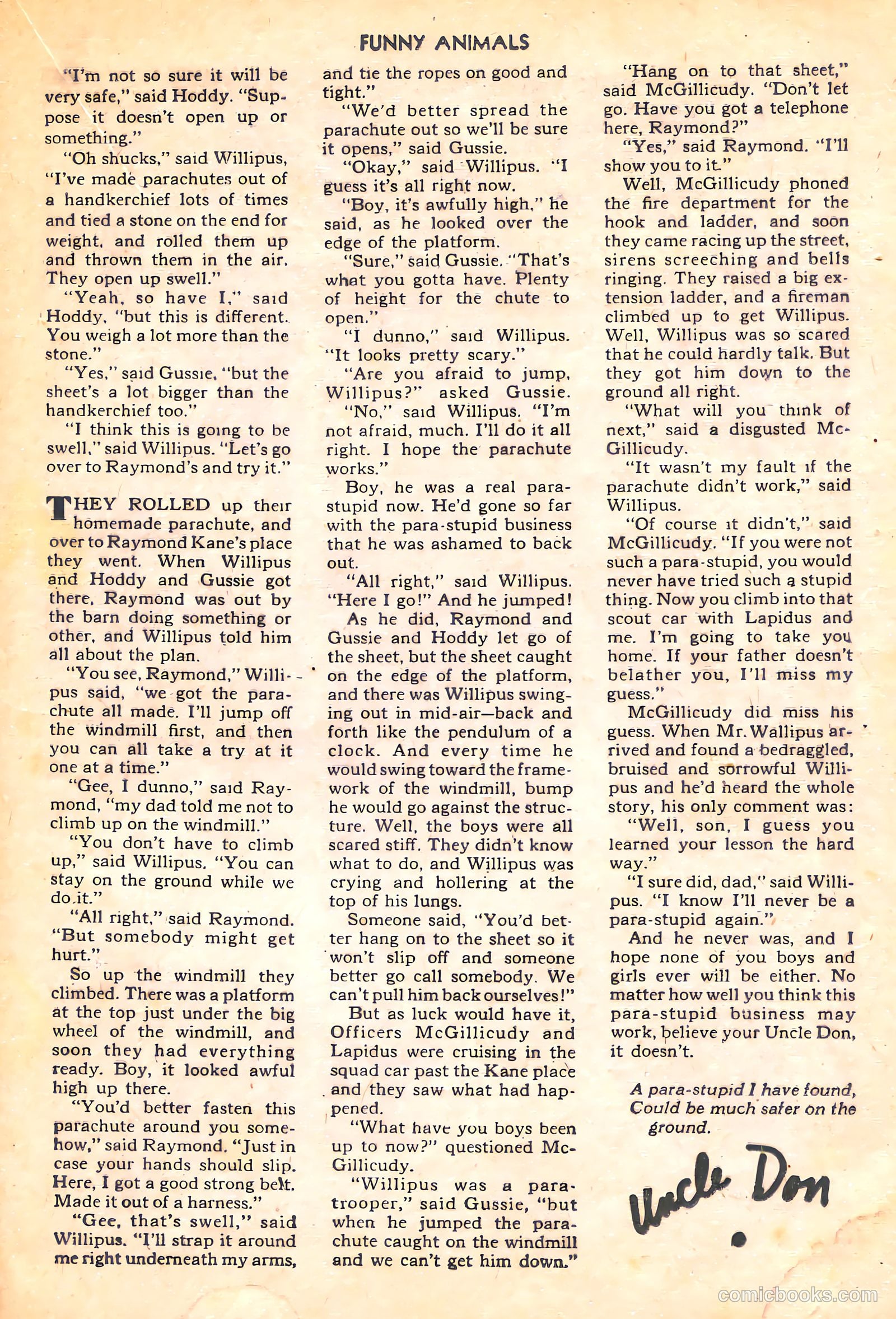 Fawcett's Funny Animals #30 — page 20 of 35
