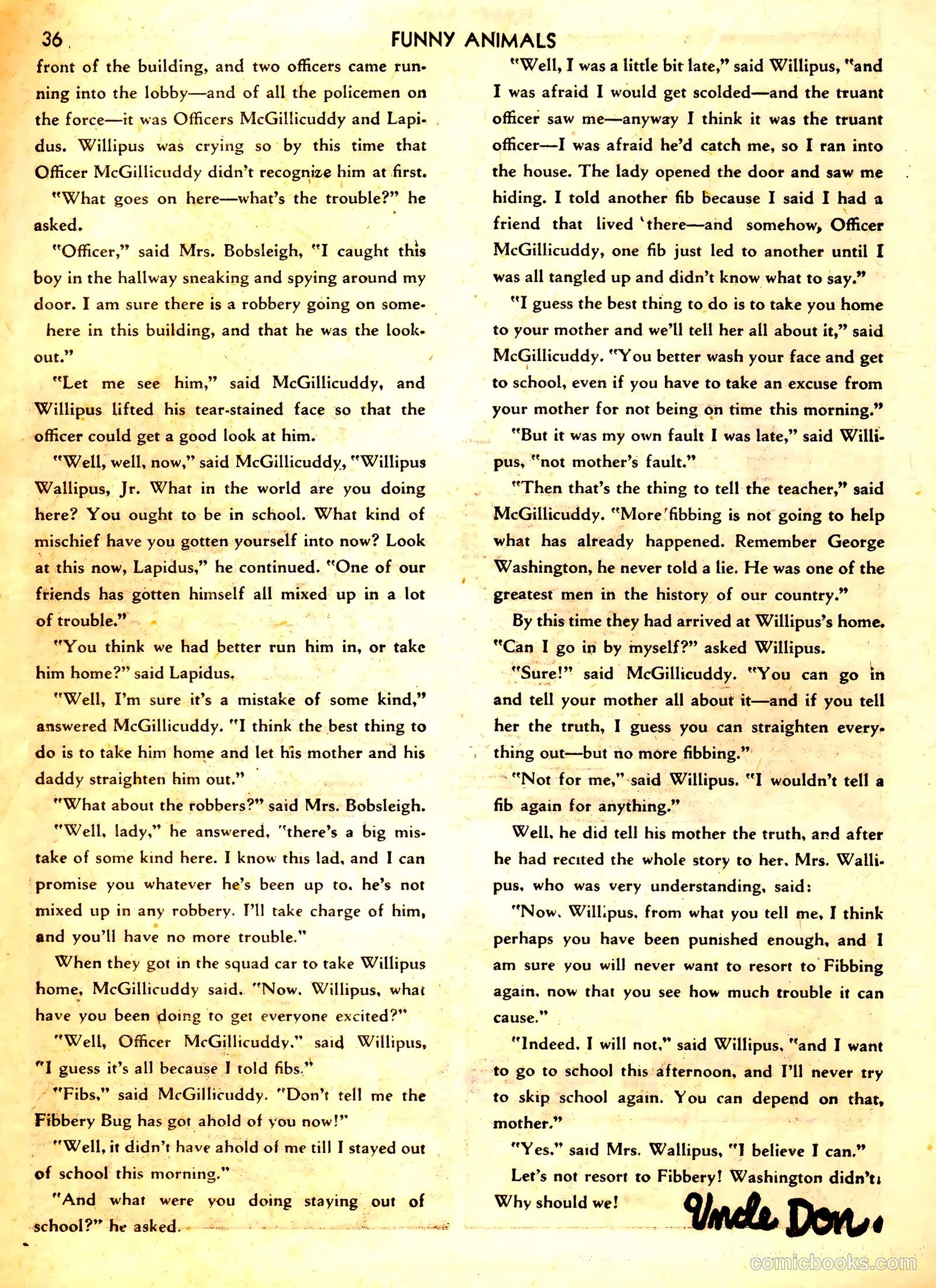 Fawcett's Funny Animals #4 — page 36 of 68