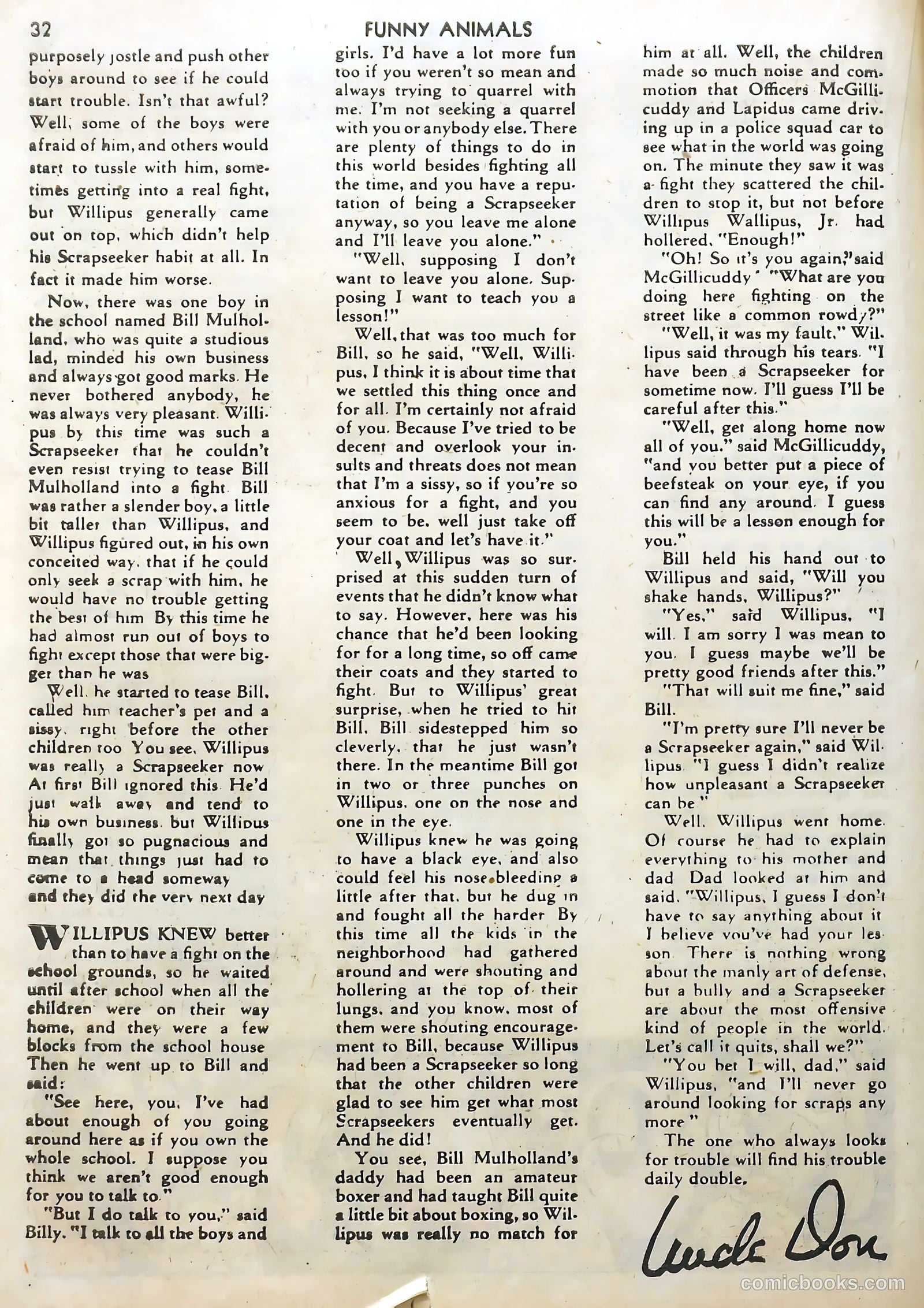 Fawcett's Funny Animals #5 — page 32 of 68