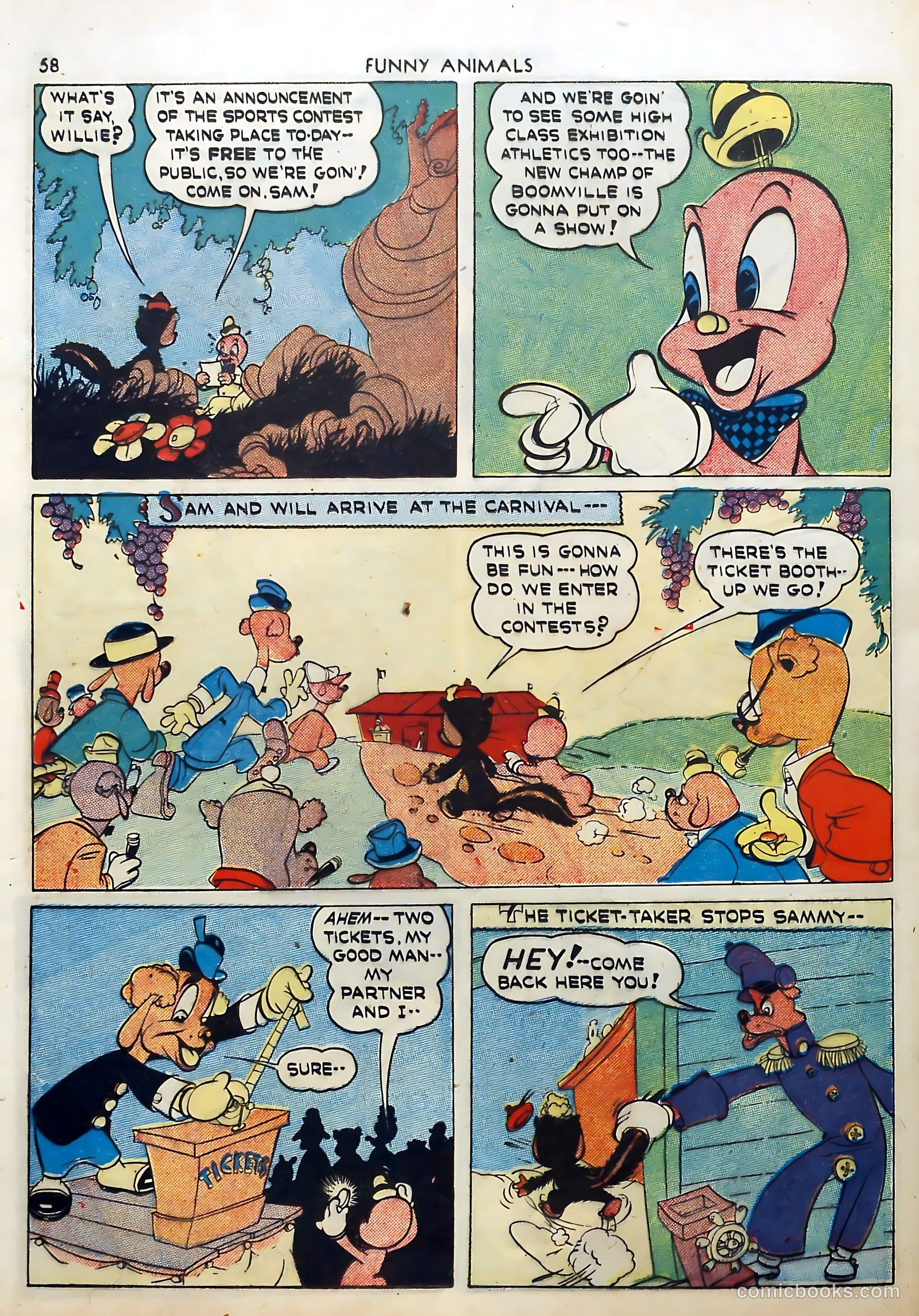 Fawcett's Funny Animals #5 — page 58 of 68