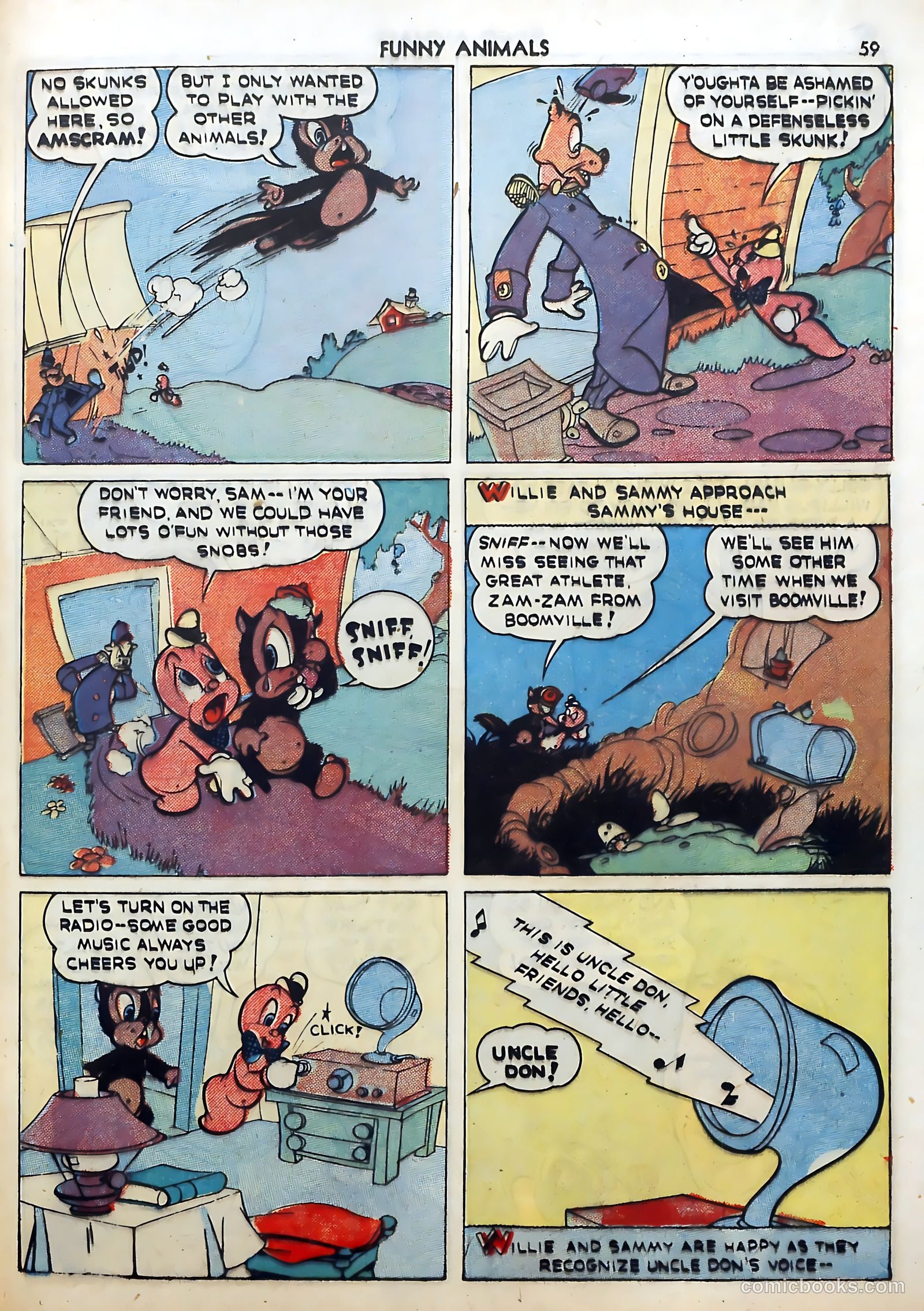 Fawcett's Funny Animals #5 — page 59 of 68