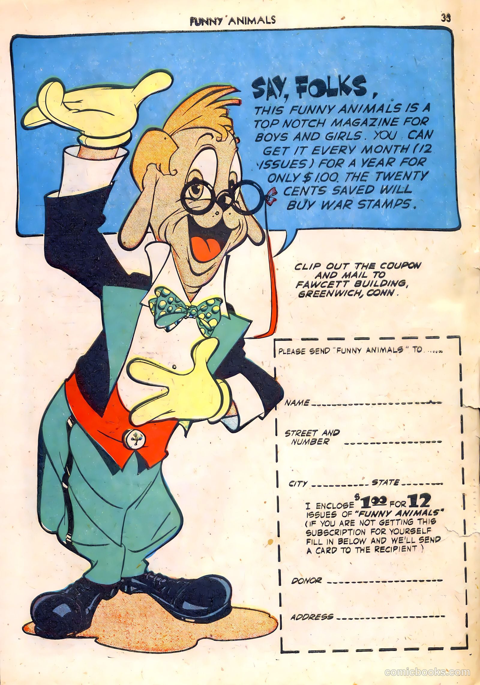 Fawcett's Funny Animals #6 — page 33 of 68