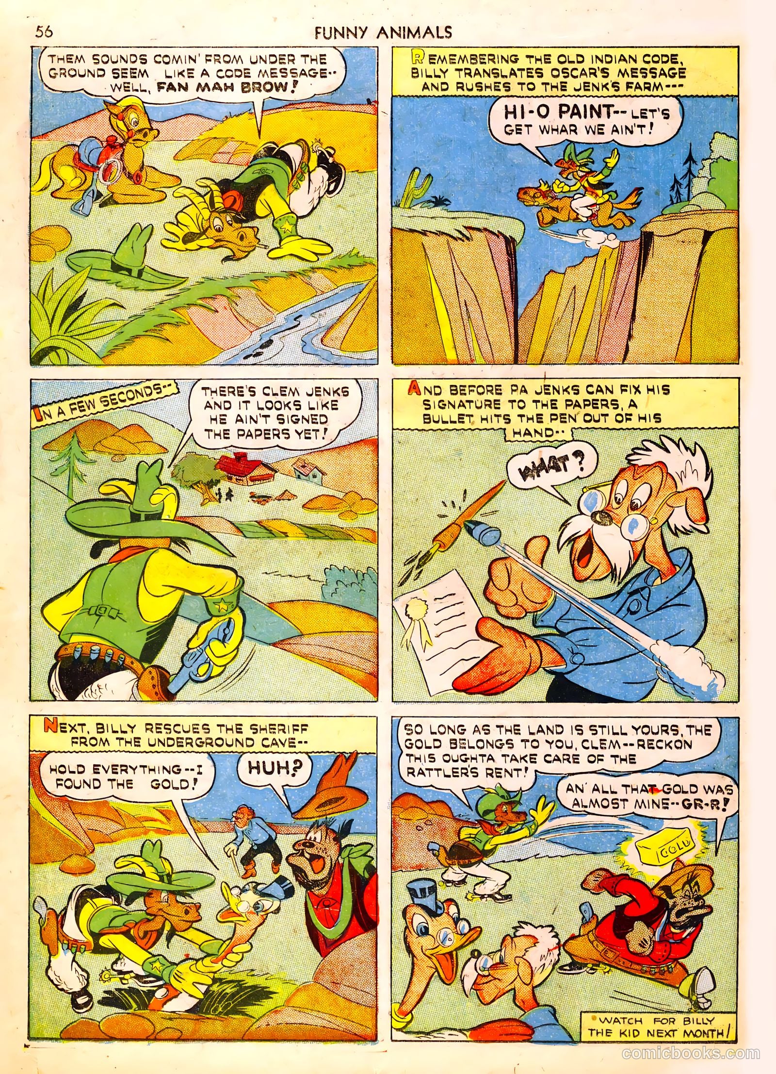 Fawcett's Funny Animals #6 — page 56 of 68
