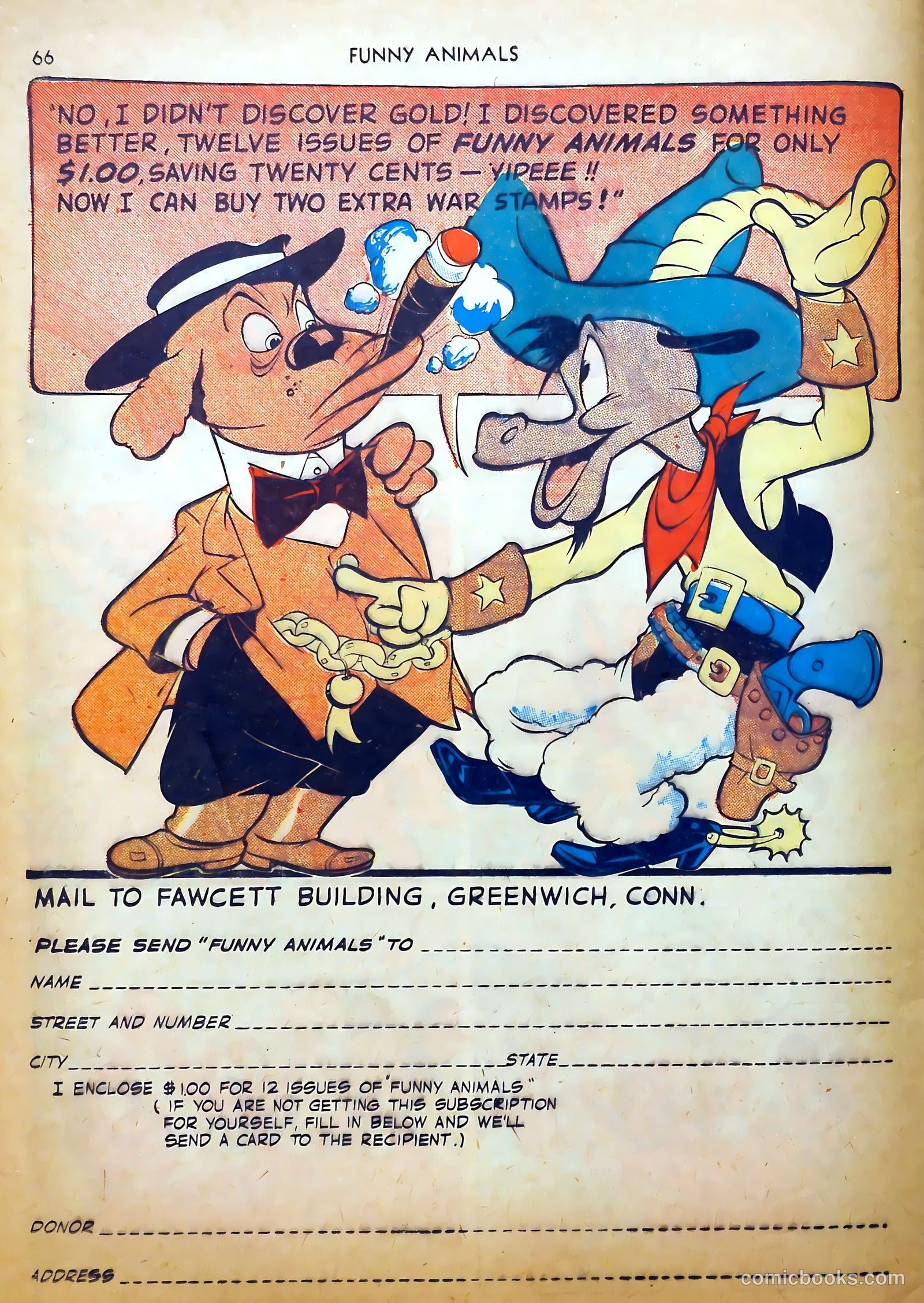 Fawcett's Funny Animals #8 — page 66 of 68