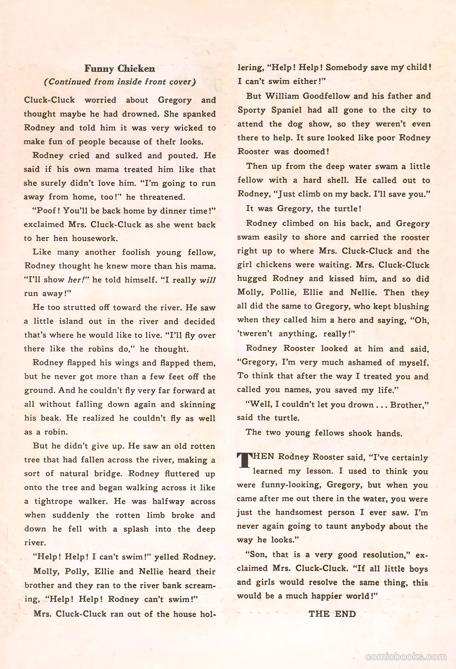 Fawcett's Funny Animals #81 — page 35 of 36