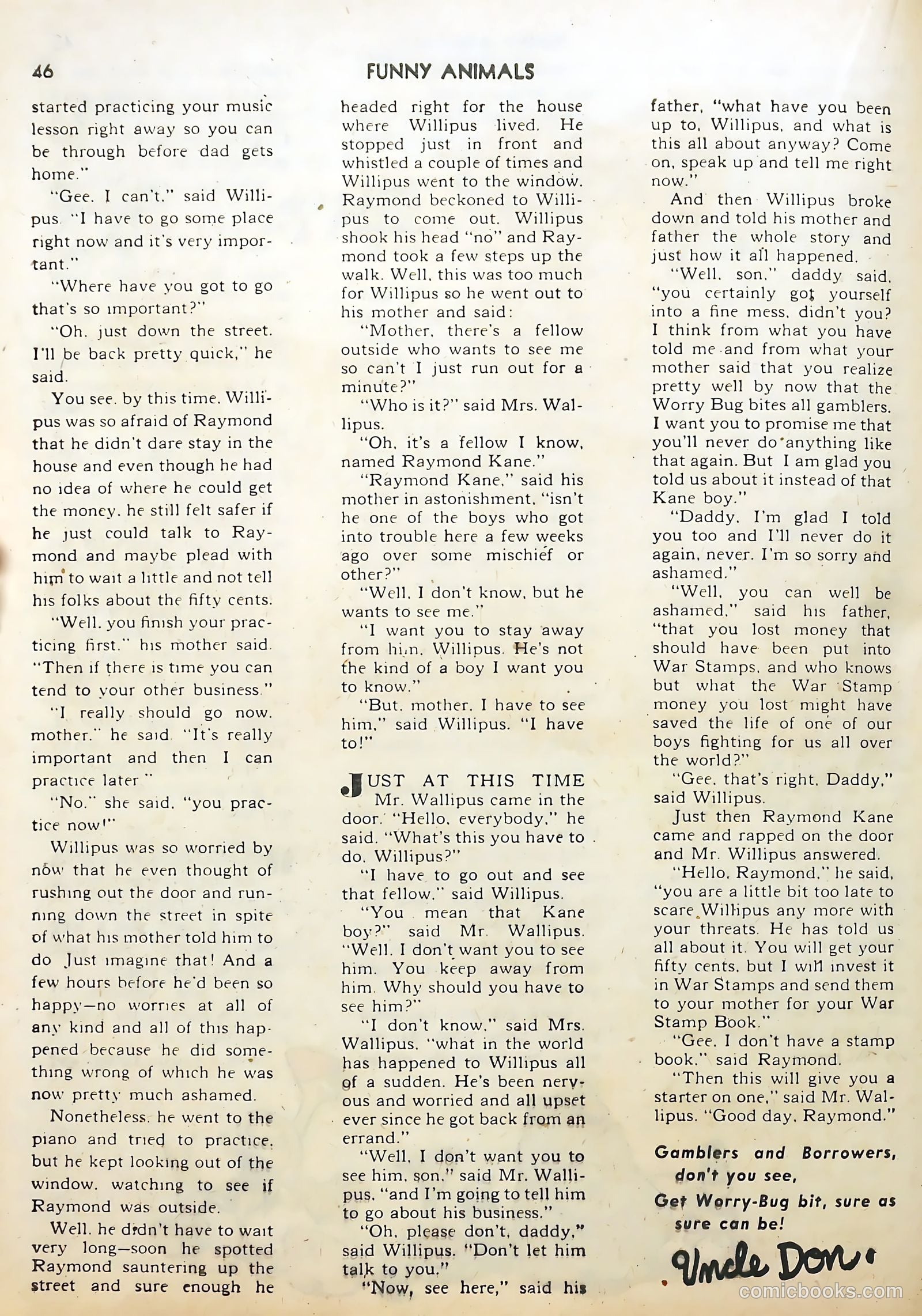 Fawcett's Funny Animals #9 — page 46 of 68