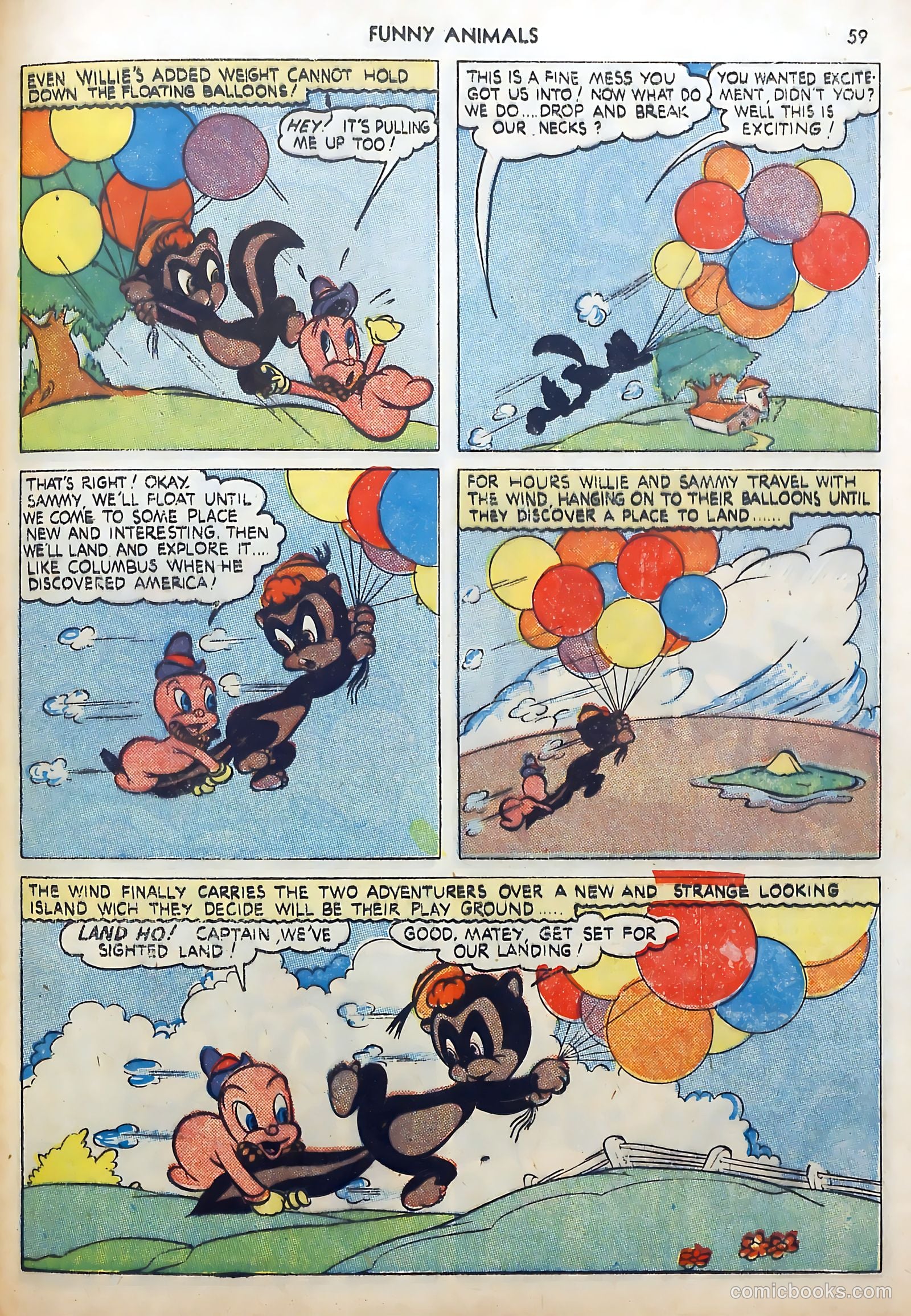 Fawcett's Funny Animals #9 — page 59 of 68