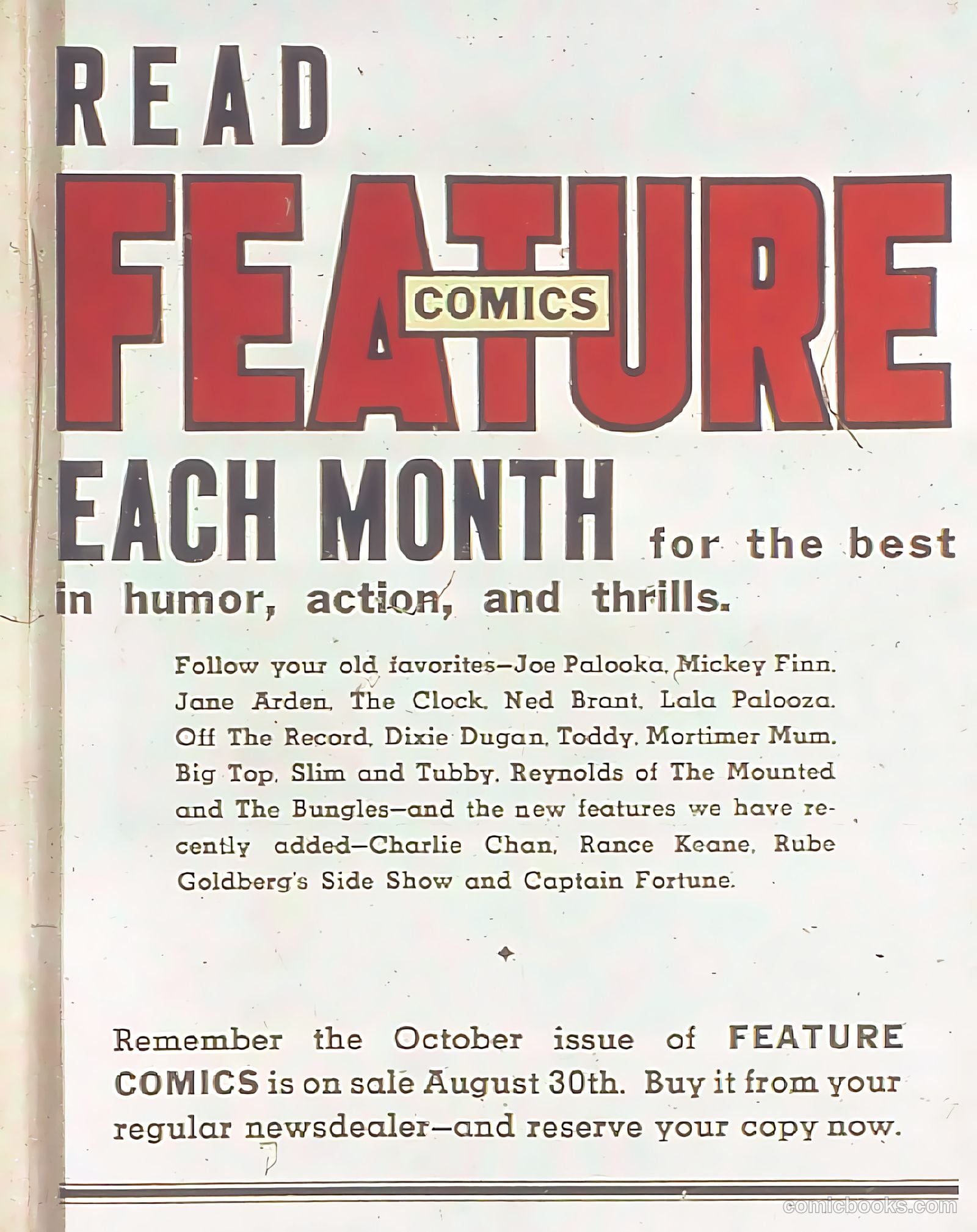 Feature Comics #23 — page 67 of 68