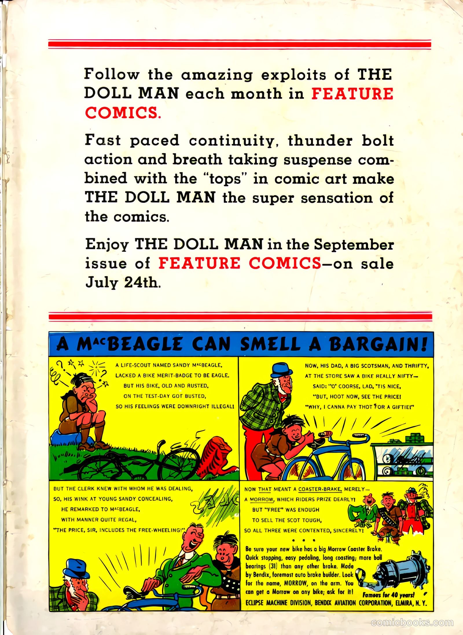 Feature Comics #35 — page 67 of 68