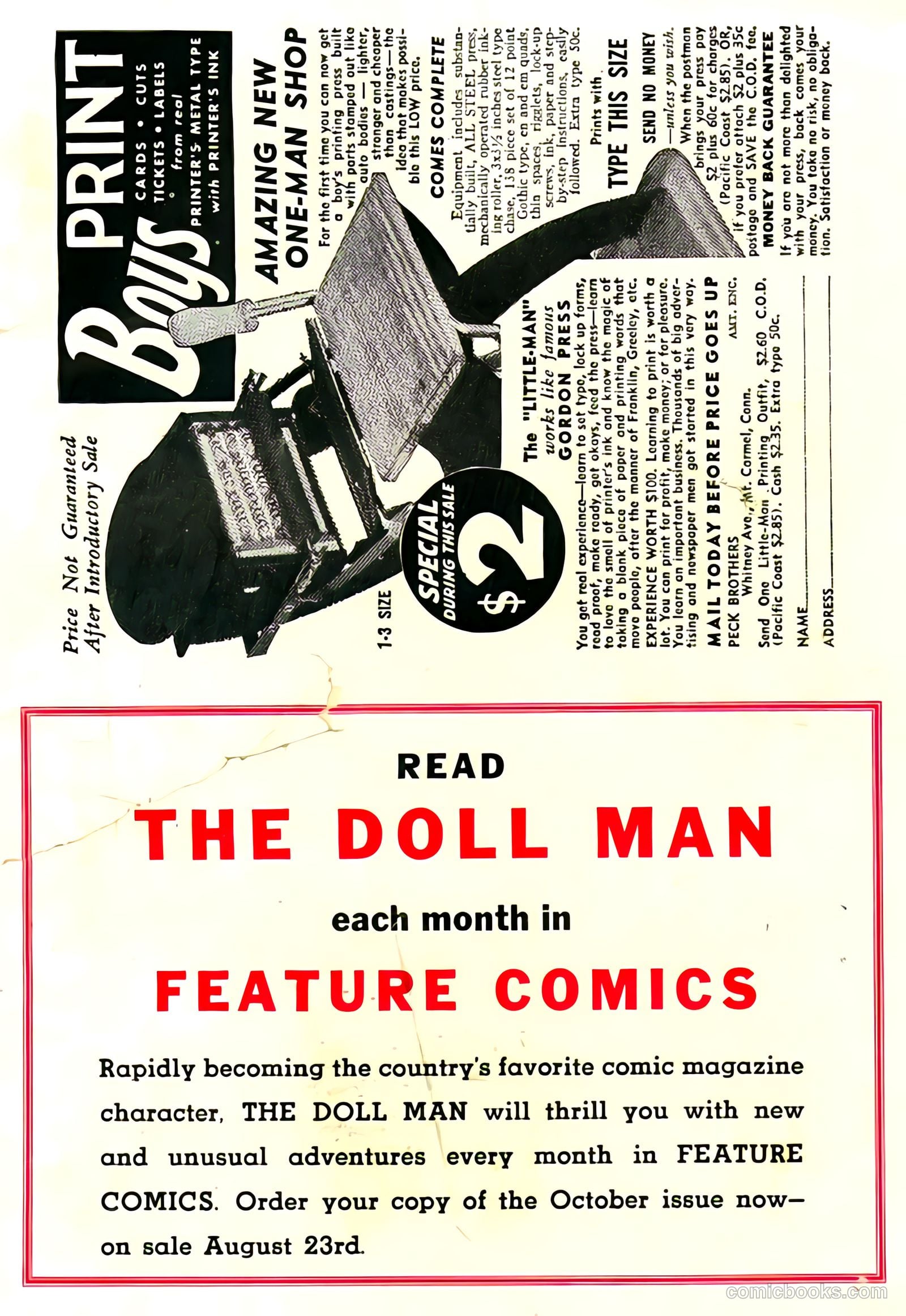 Feature Comics #36 — page 67 of 68