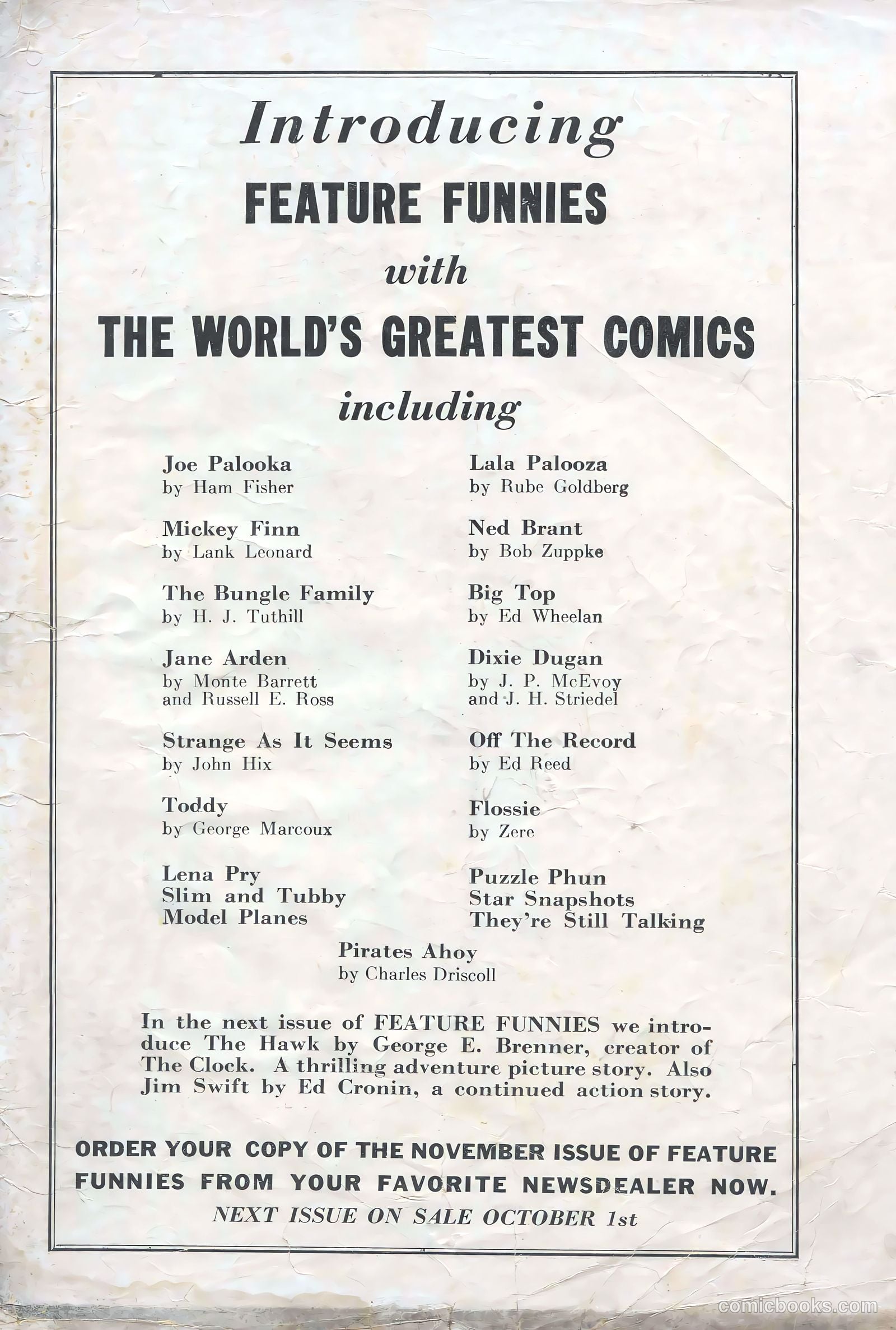 Feature Funnies #1 — page 59 of 60
