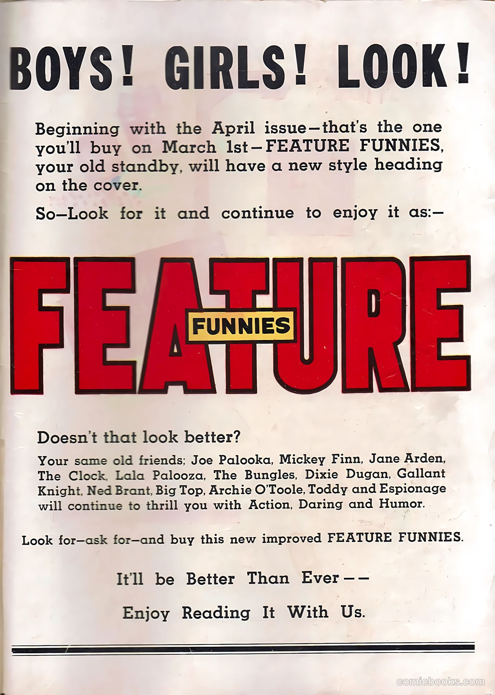 Feature Funnies #18 — page 67 of 68