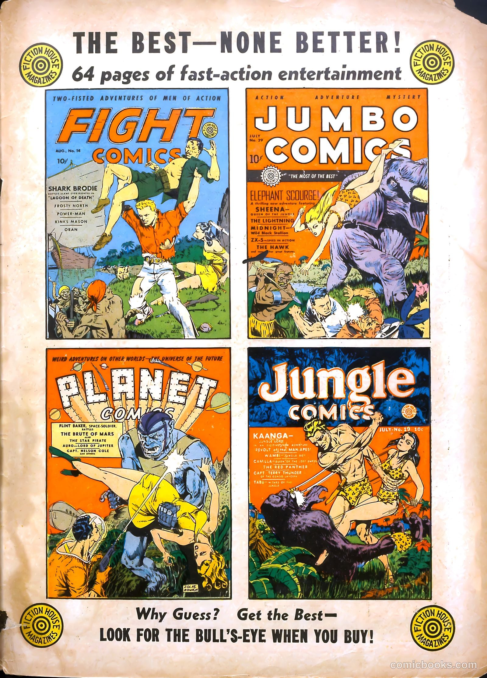 Fight Comics #14 — page 68 of 69