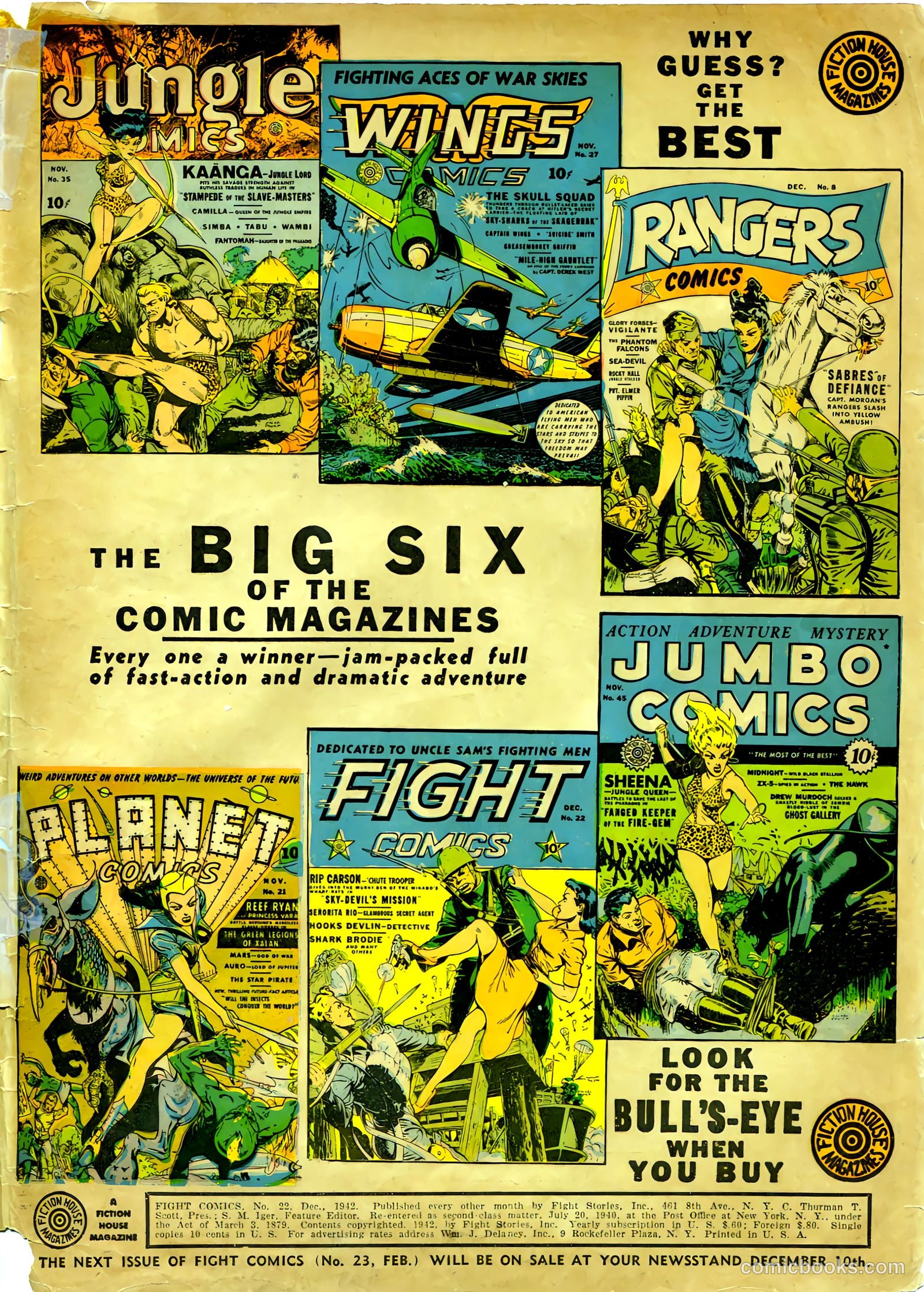 Fight Comics #22 — page 2 of 68