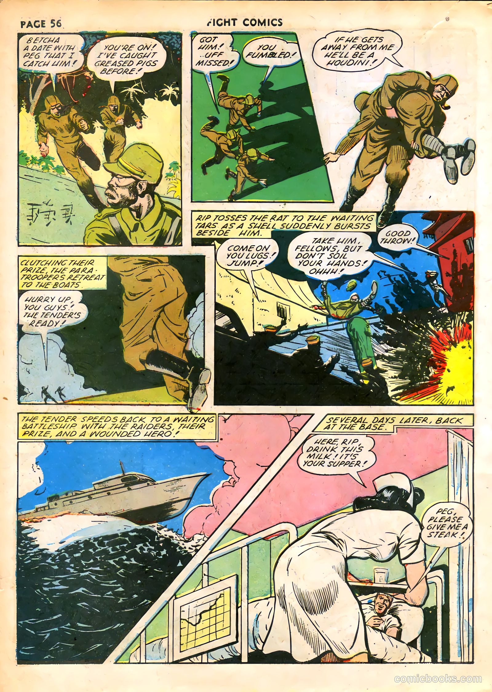 Fight Comics #22 — page 58 of 68