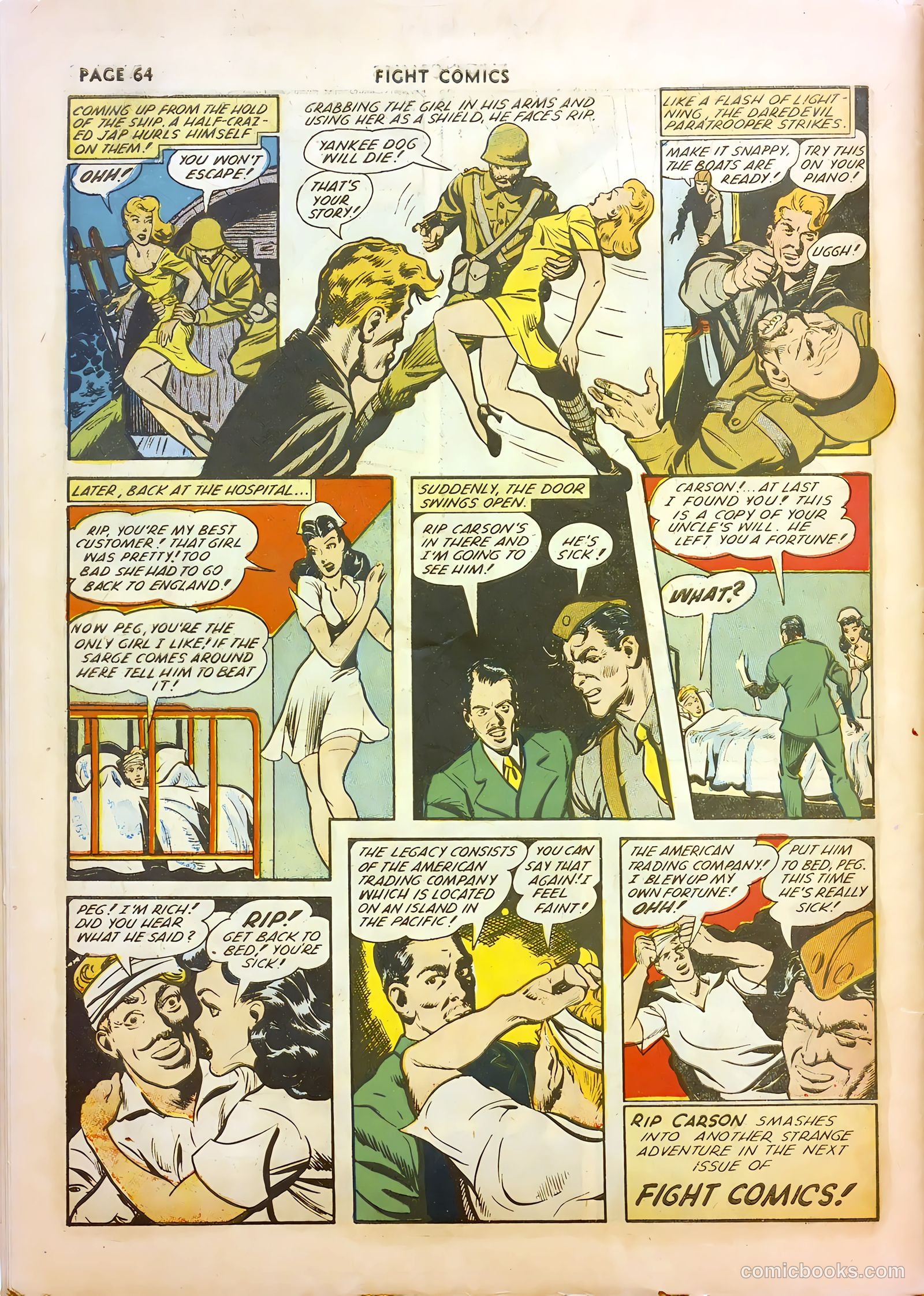 Fight Comics #22 — page 66 of 68