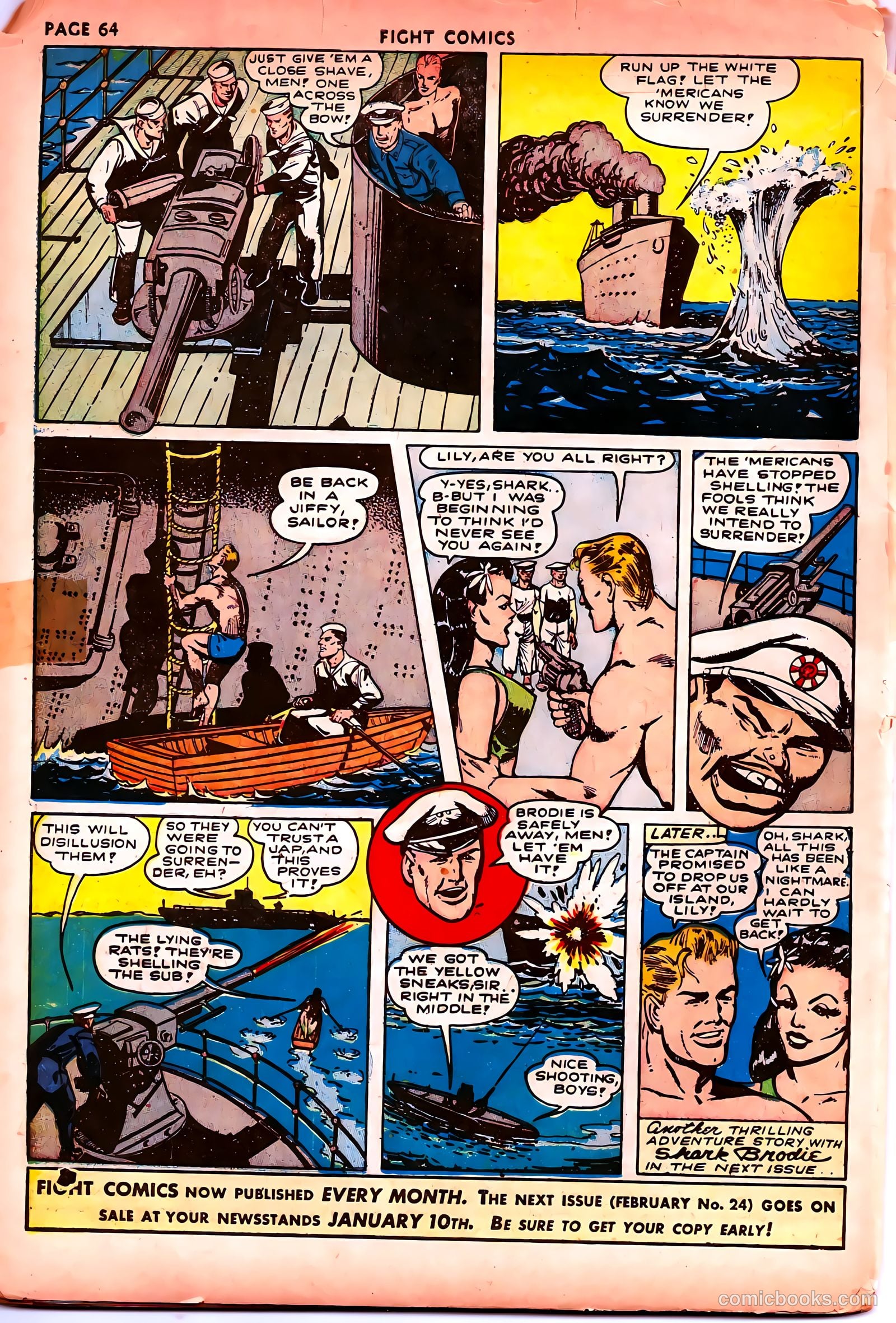 Fight Comics #23 — page 66 of 68