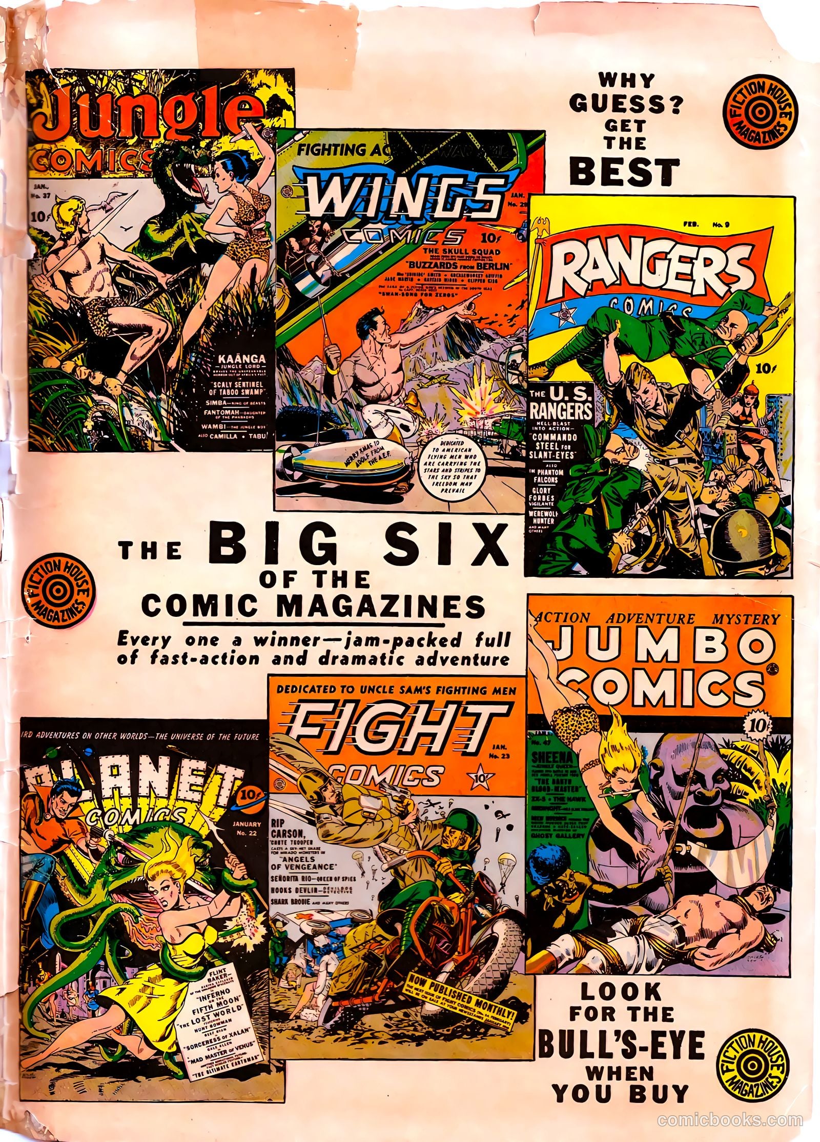 Fight Comics #23 — page 67 of 68