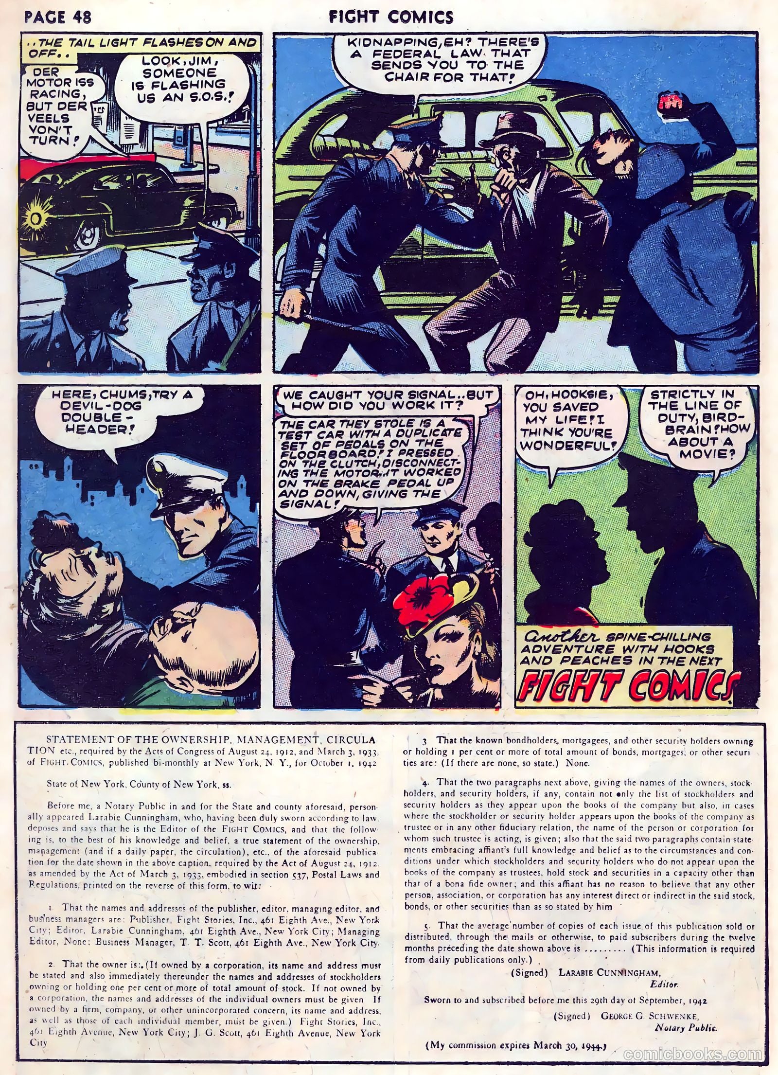 Fight Comics #24 — page 50 of 68