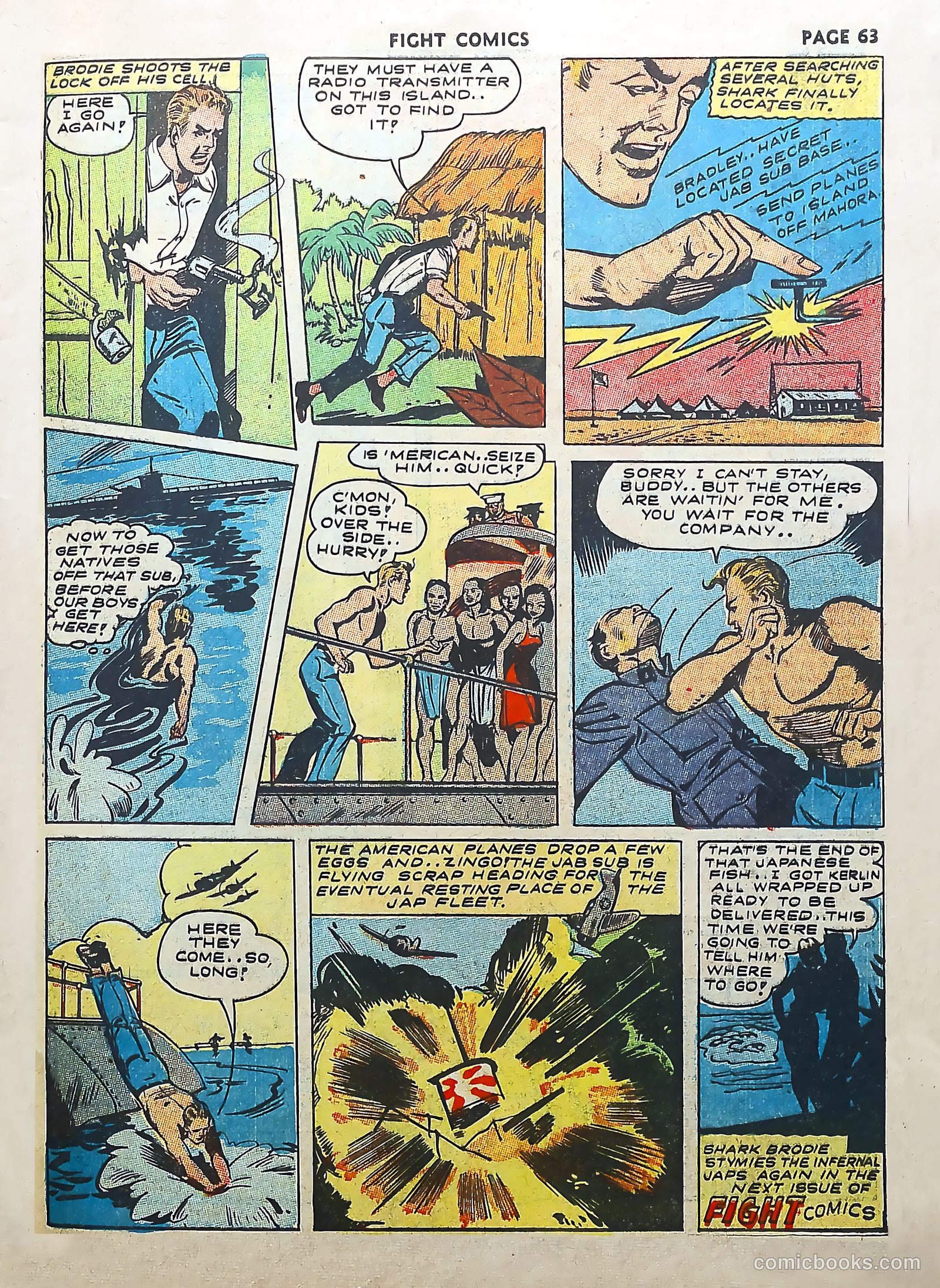 Fight Comics #25 — page 65 of 68