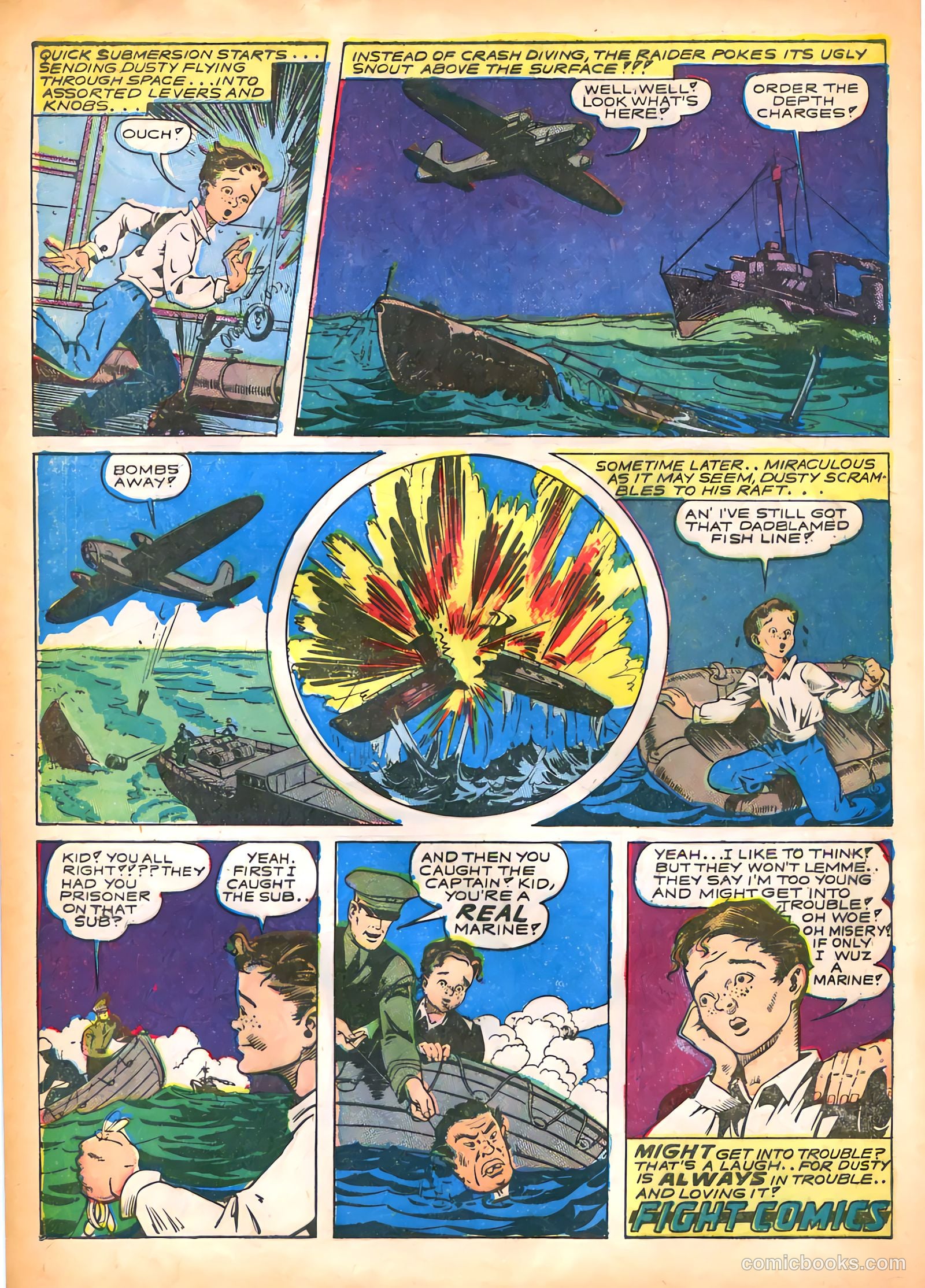 Fight Comics #29 — page 50 of 60