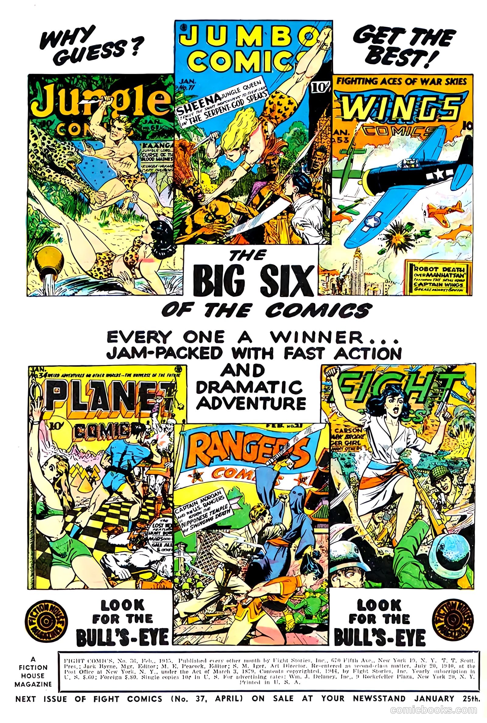 Fight Comics #36 — page 2 of 52