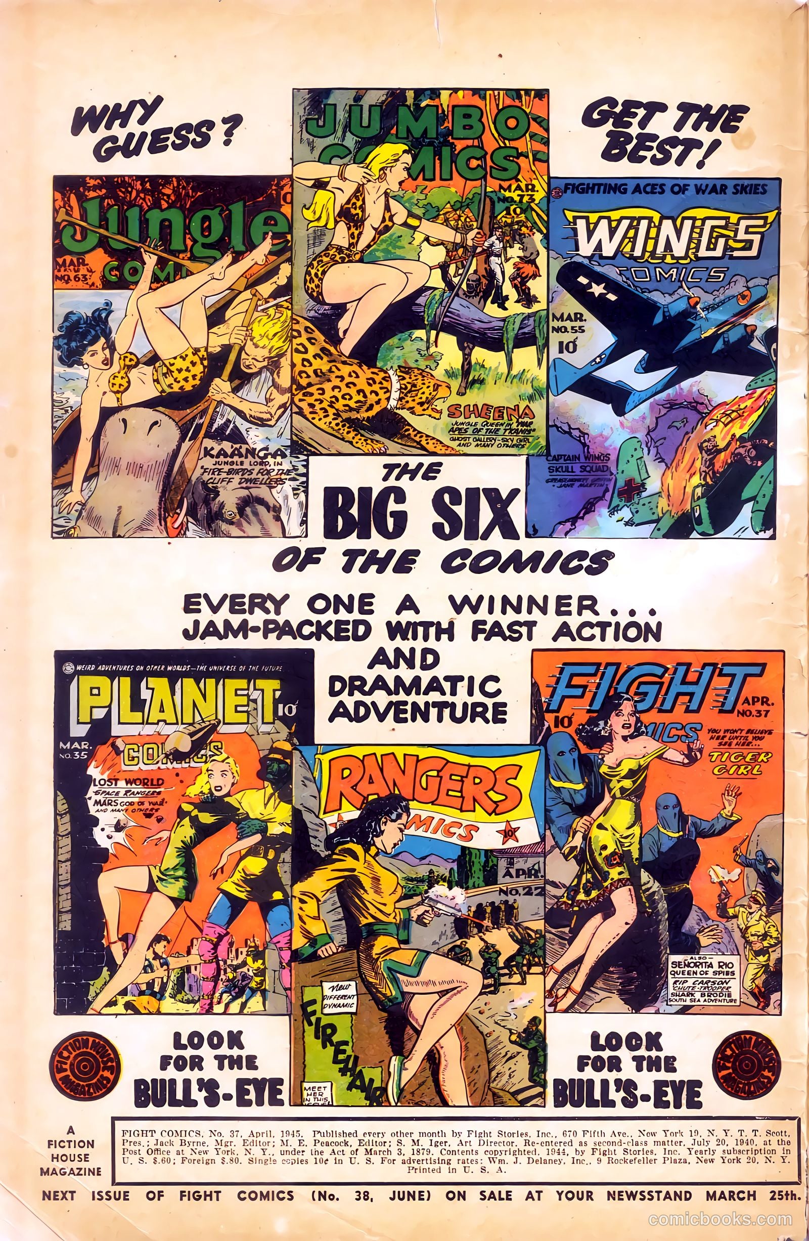 Fight Comics #37 — page 2 of 52