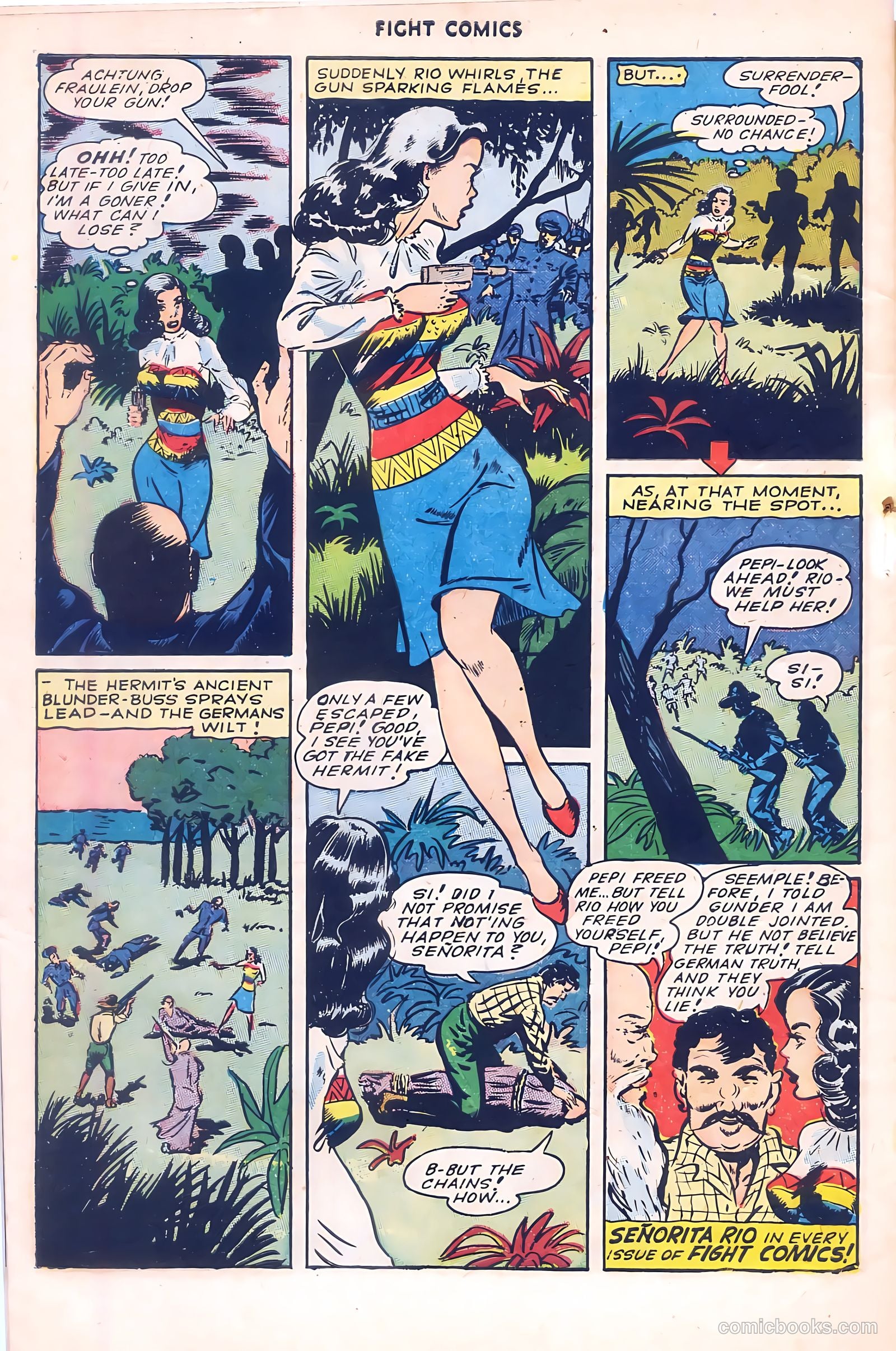 Fight Comics #37 — page 50 of 52