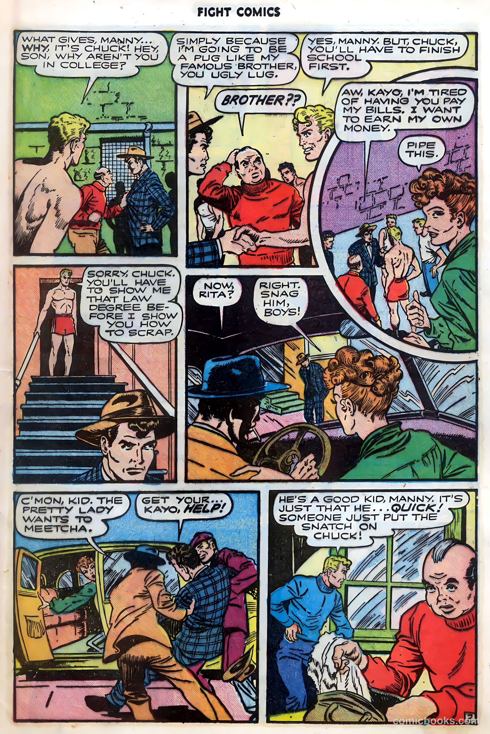 Fight Comics #50 — page 21 of 52