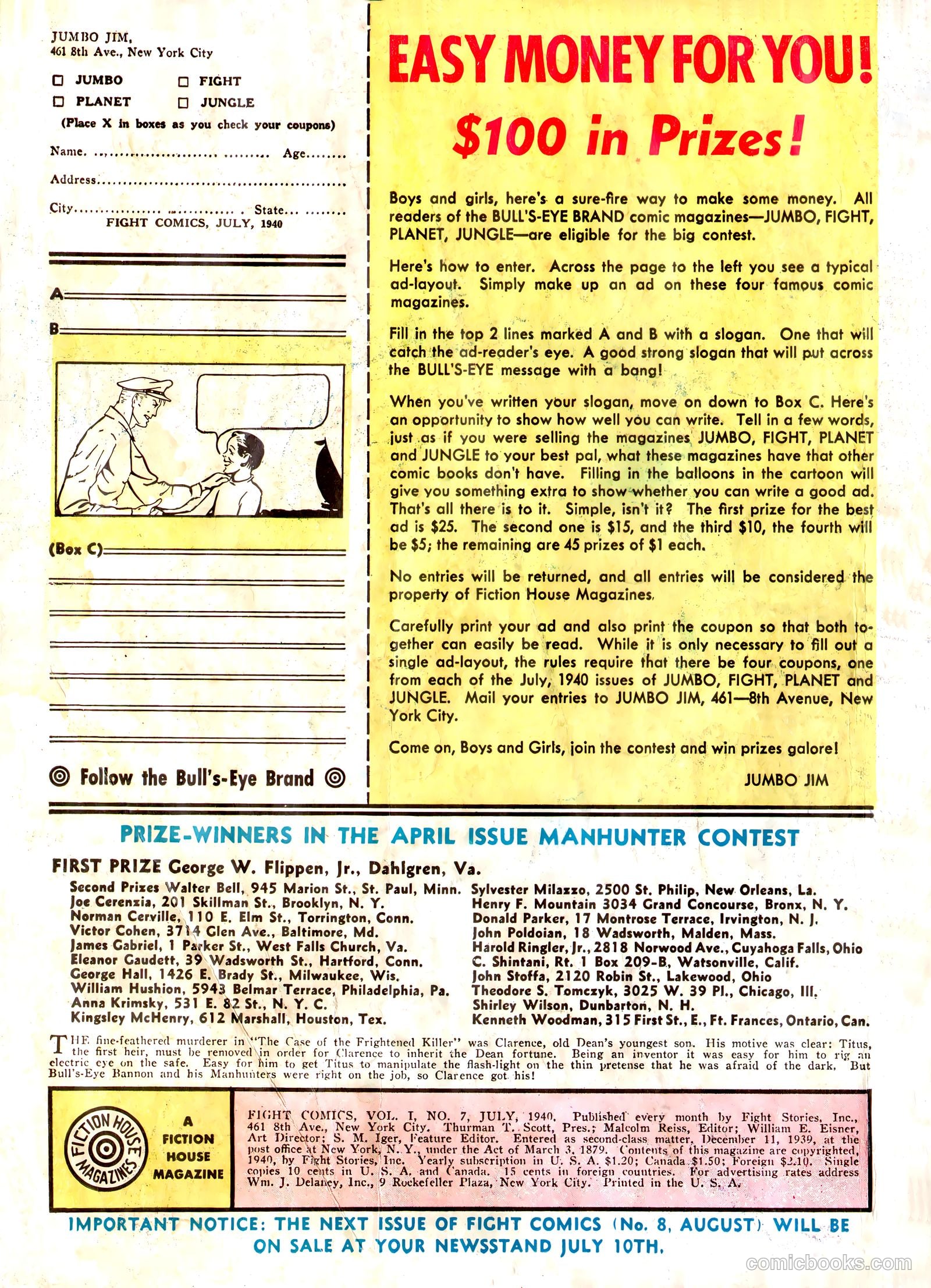 Fight Comics #7 — page 3 of 69