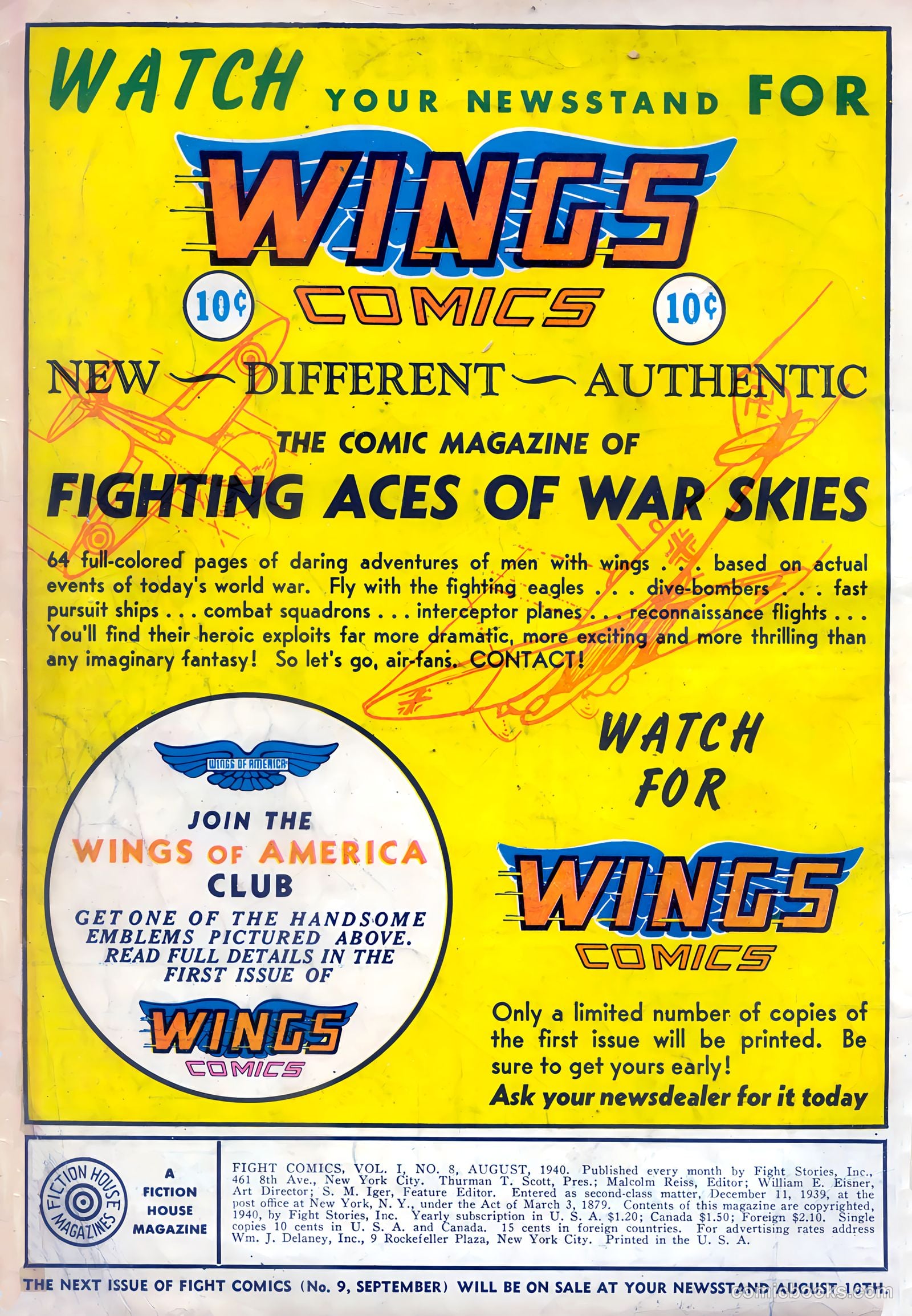 Fight Comics #8 — page 2 of 68