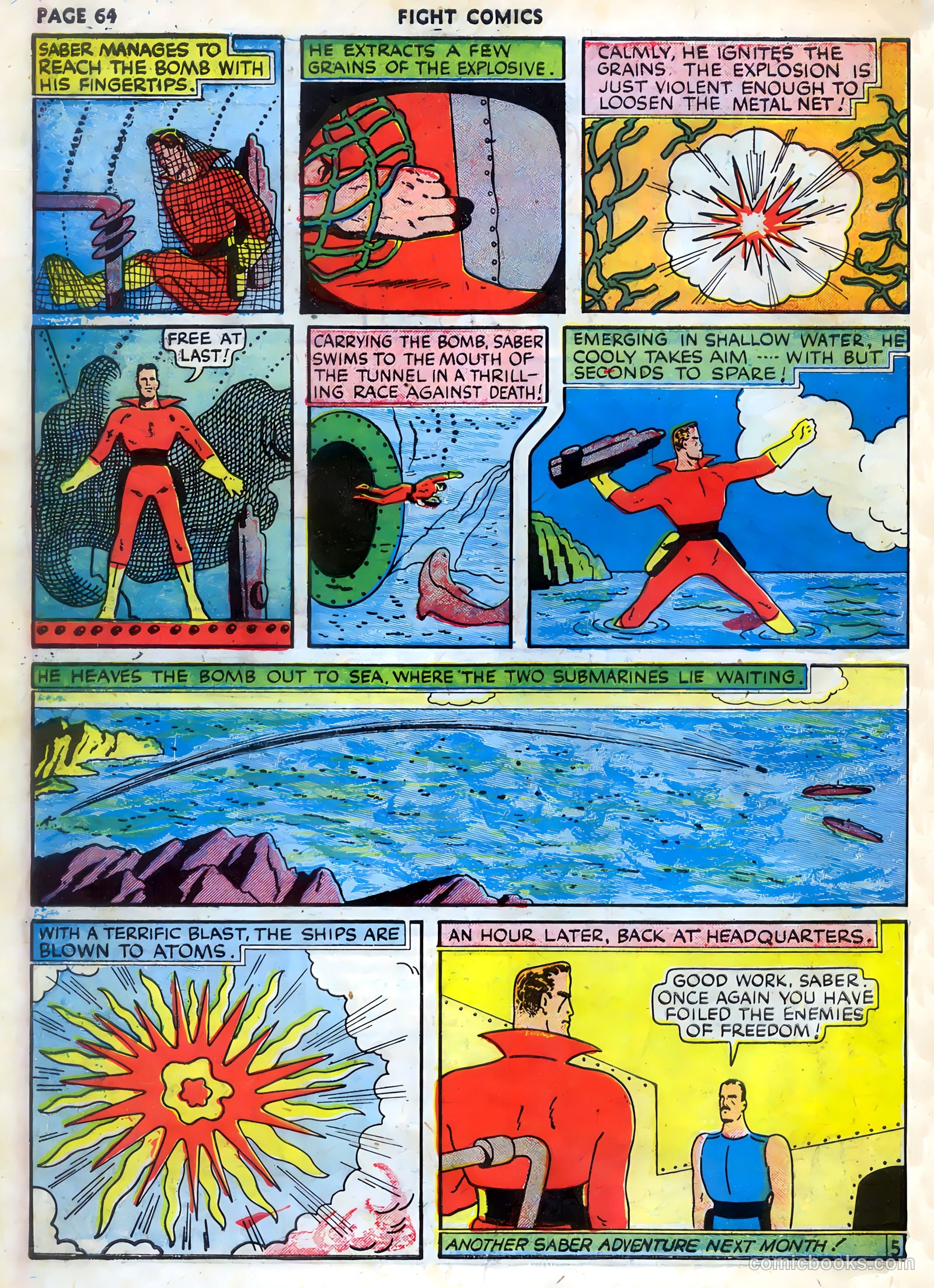 Fight Comics #9 — page 66 of 68