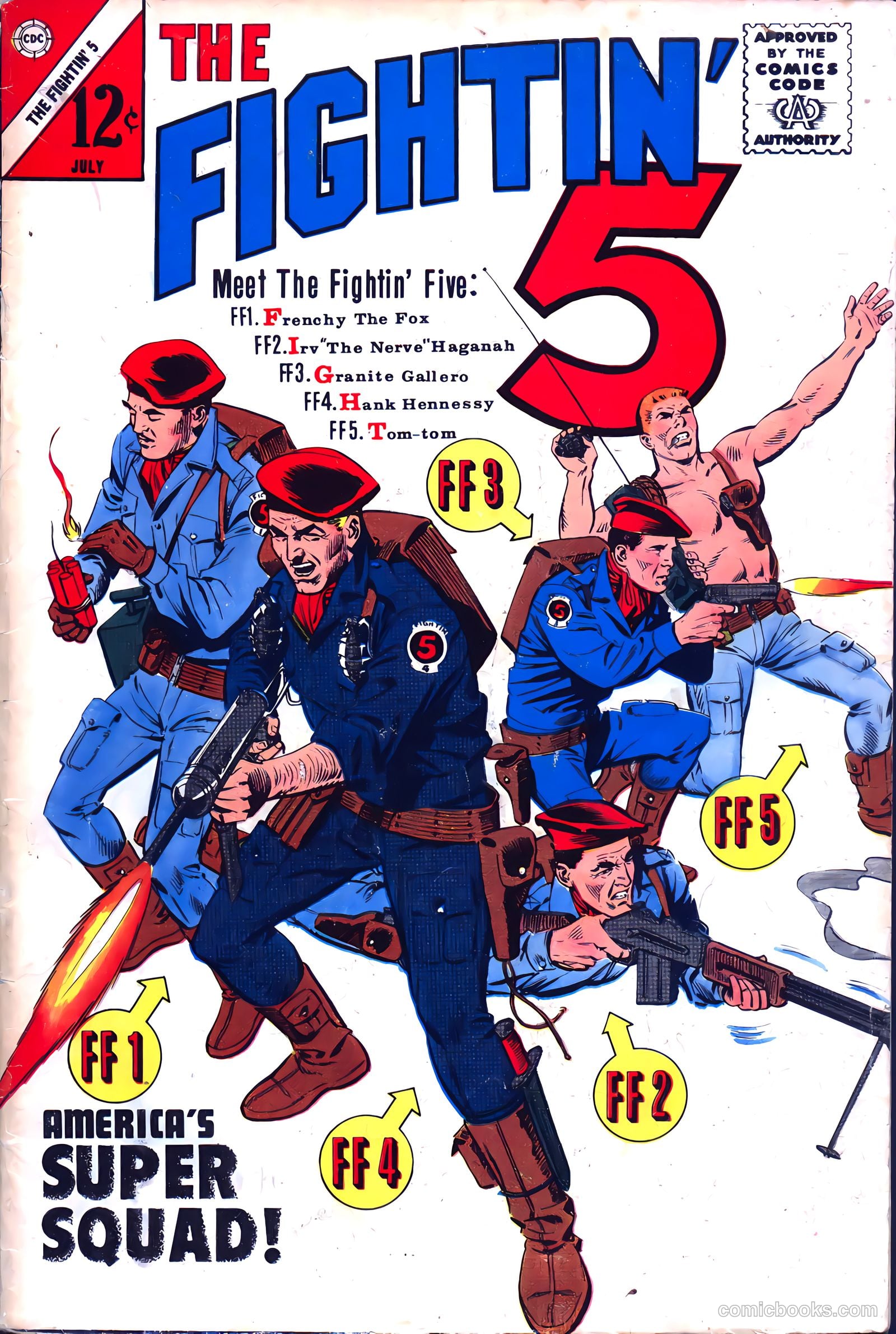 Fightin' Five #28 — page 1 of 36