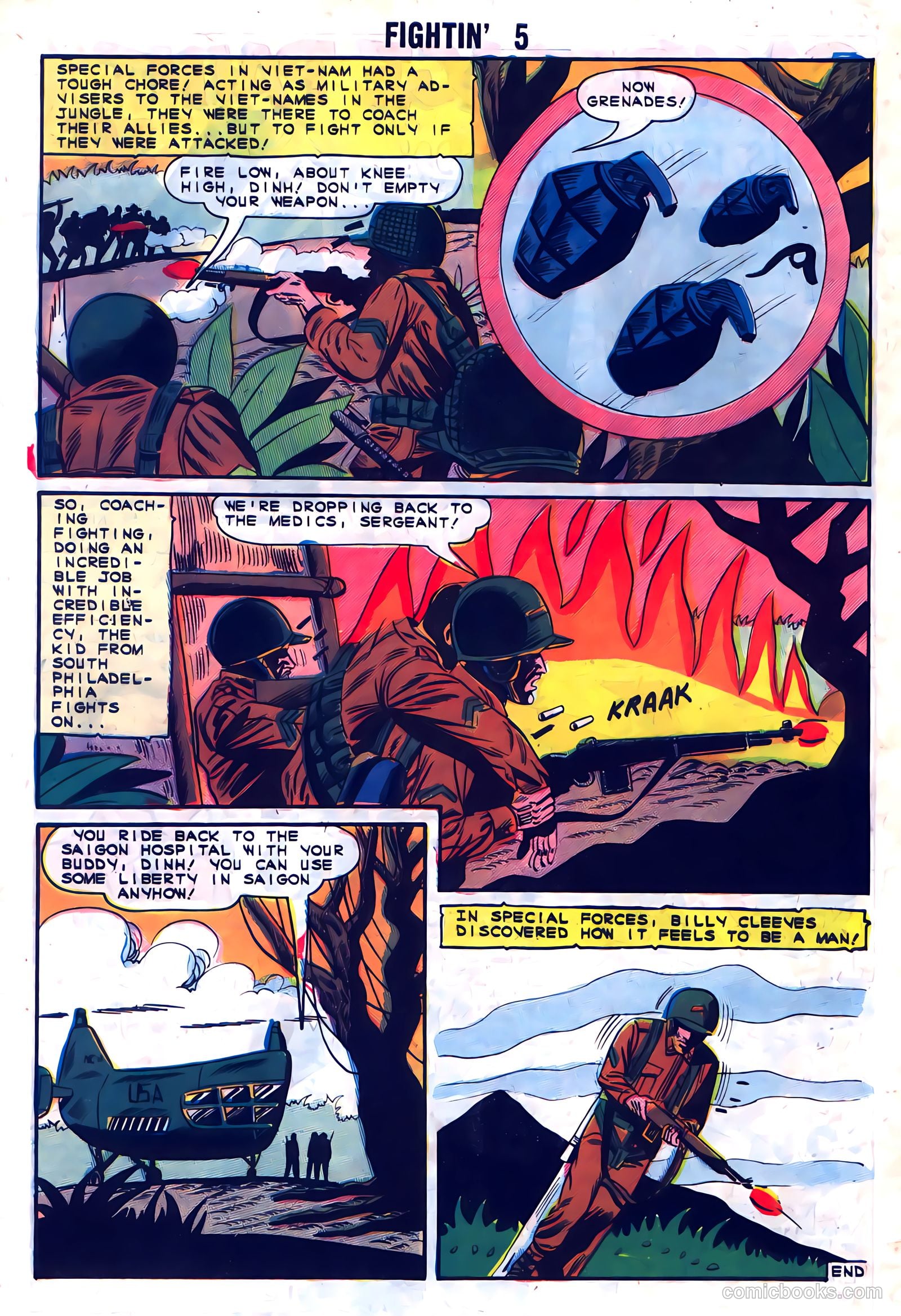 Fightin' Five #29 — page 32 of 36